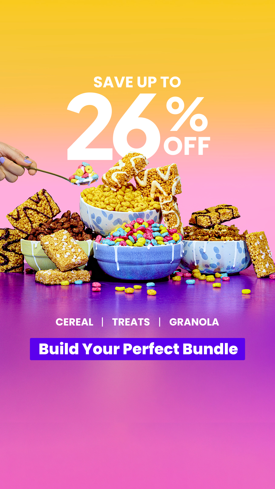 Magic Spoon Cereal Facebook ad: Build Your Perfect Bundle