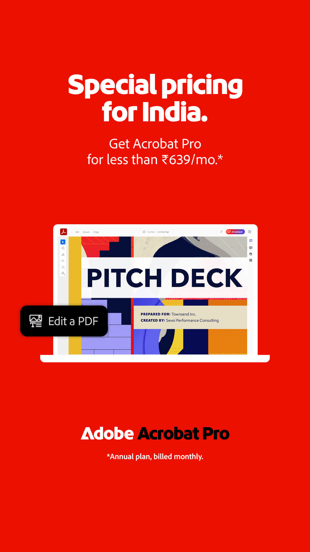 Adobe Acrobat Facebook ad