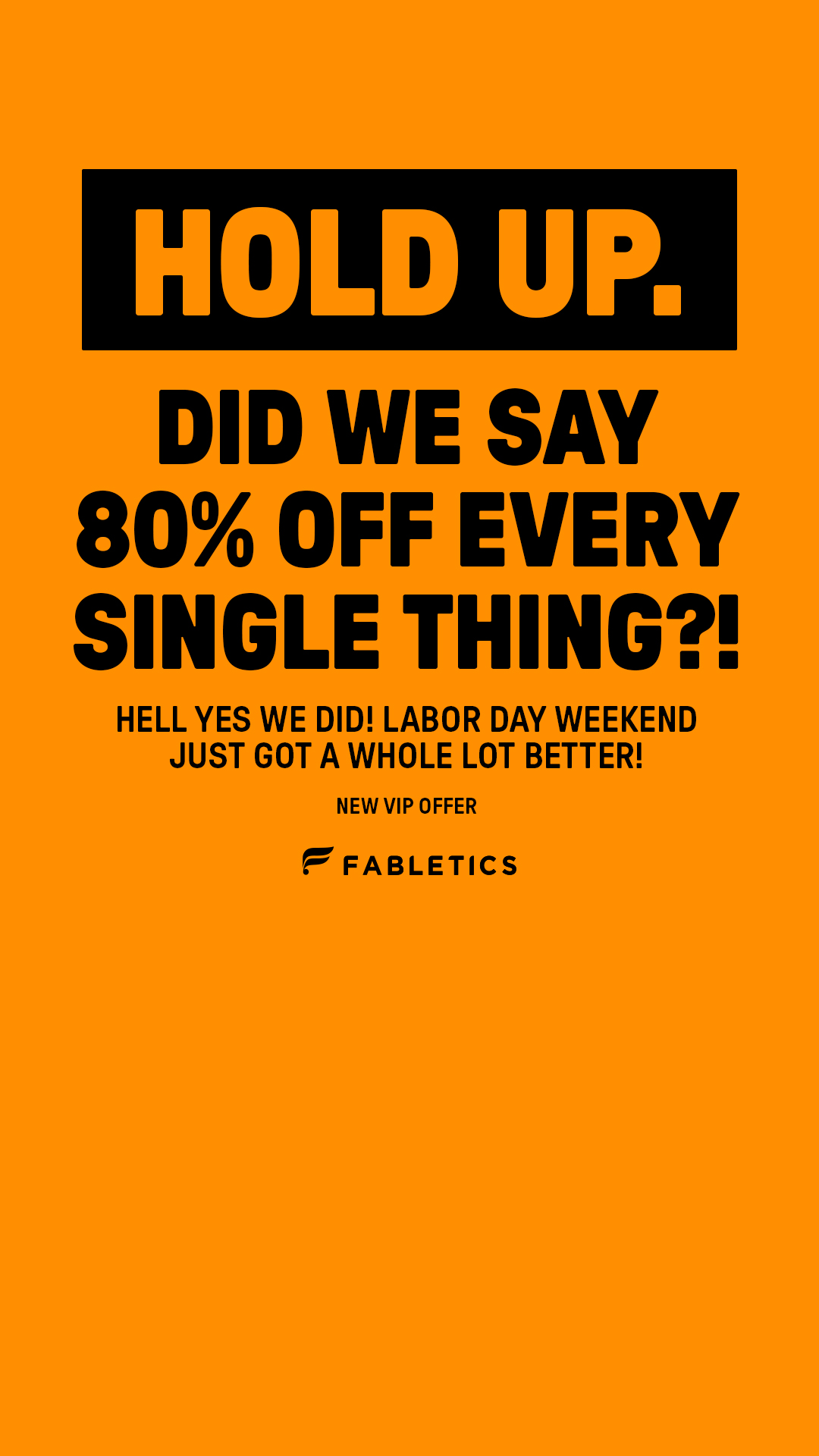 Fabletics Facebook ad