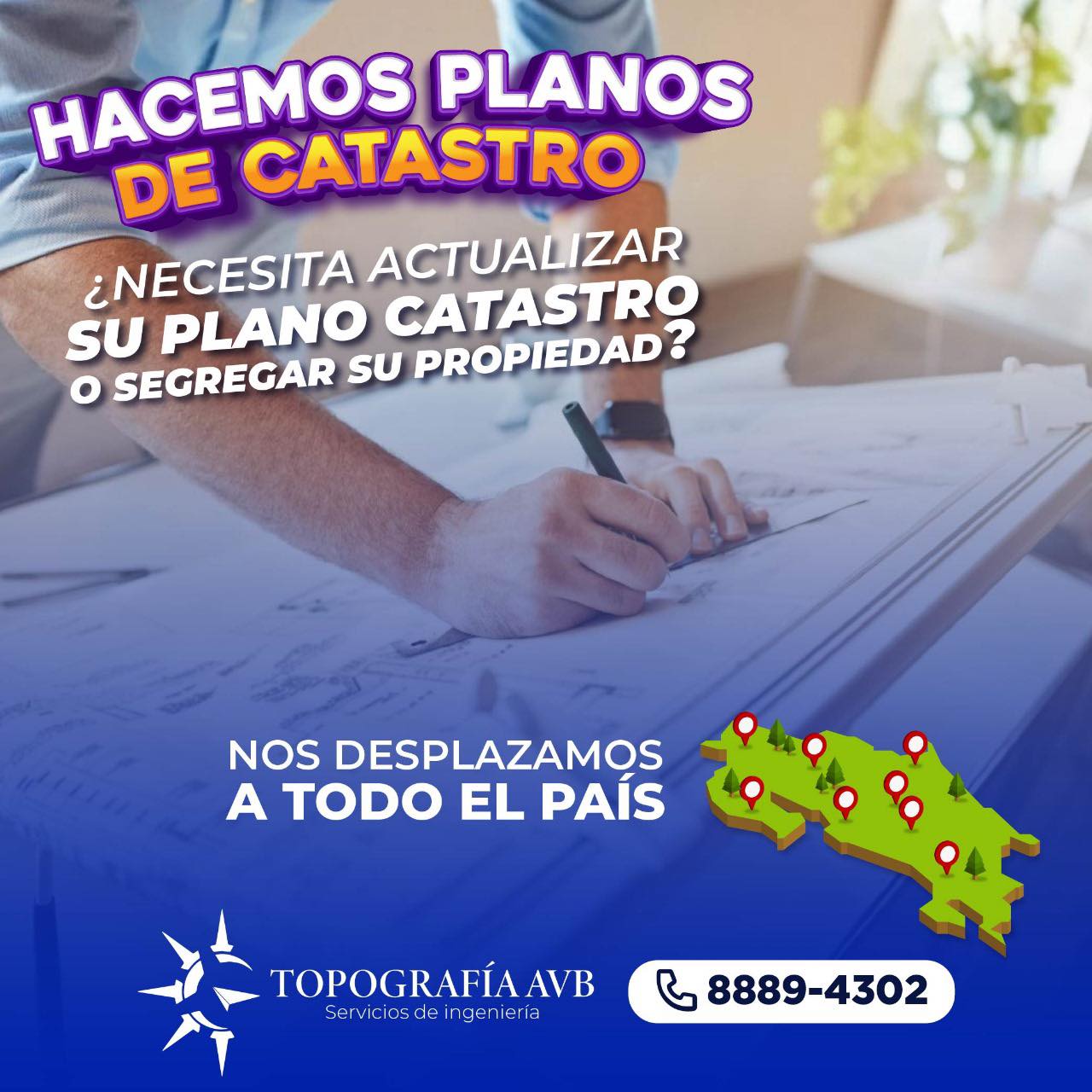 Topografía AVB Facebook ad: Necesita actualizar el plano de catastro de su…
