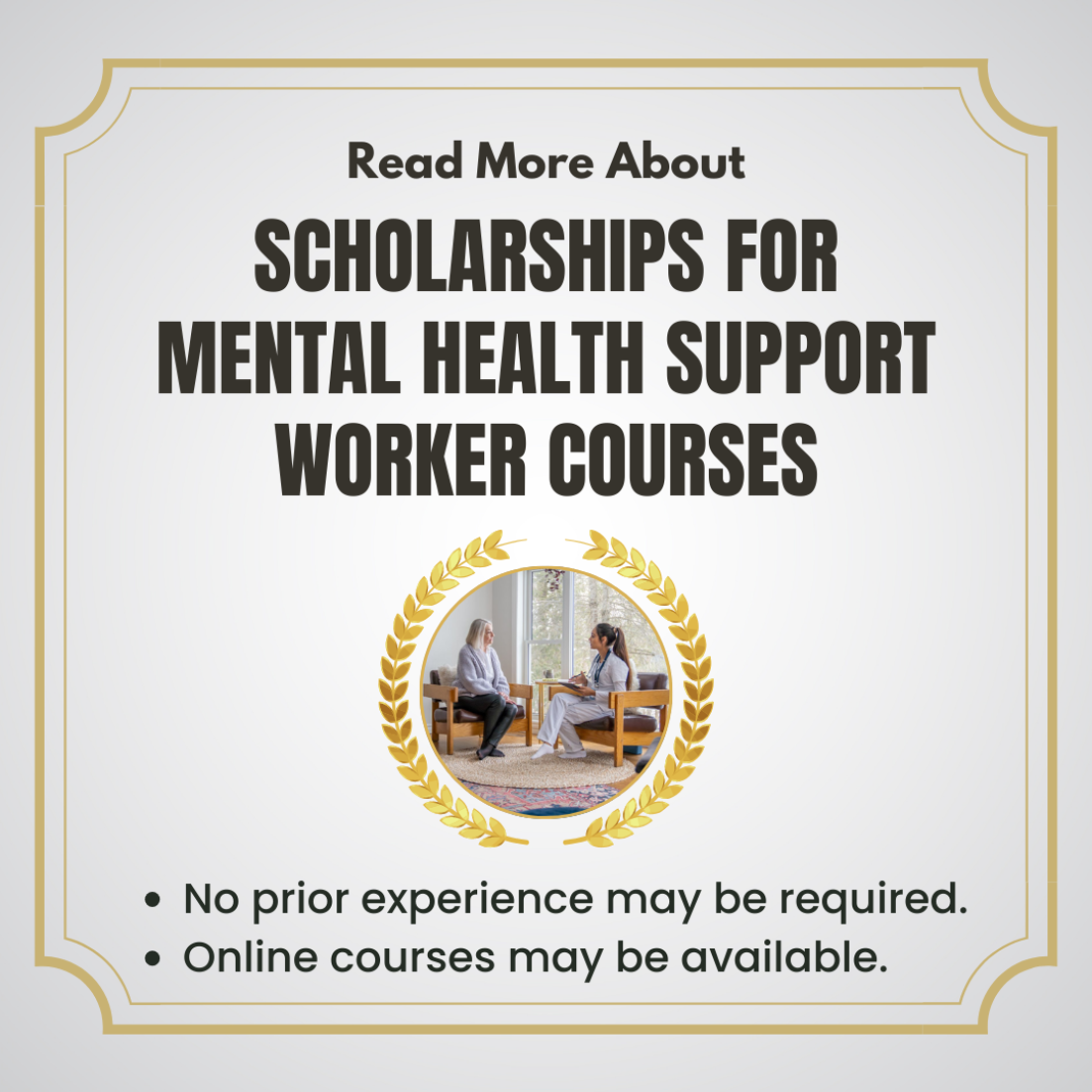 Global EduLife Facebook ad: Learn About Mental Health Support Worker Courses