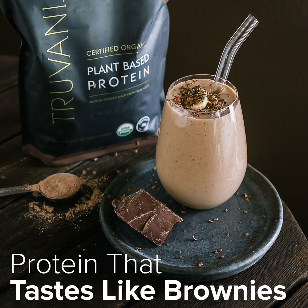 Food Babe Facebook ad: Vegan Protein That Tastes Like Brownies.