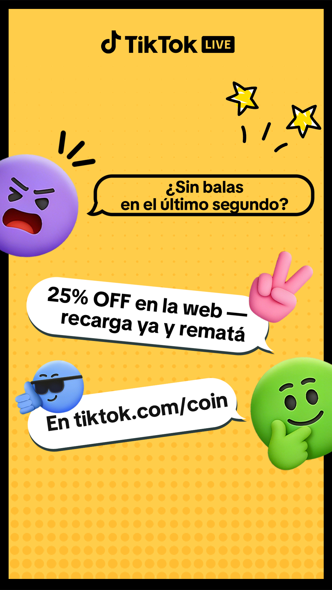 TikTok LIVE-Latam Facebook ad: Recarga web, ahorros extra