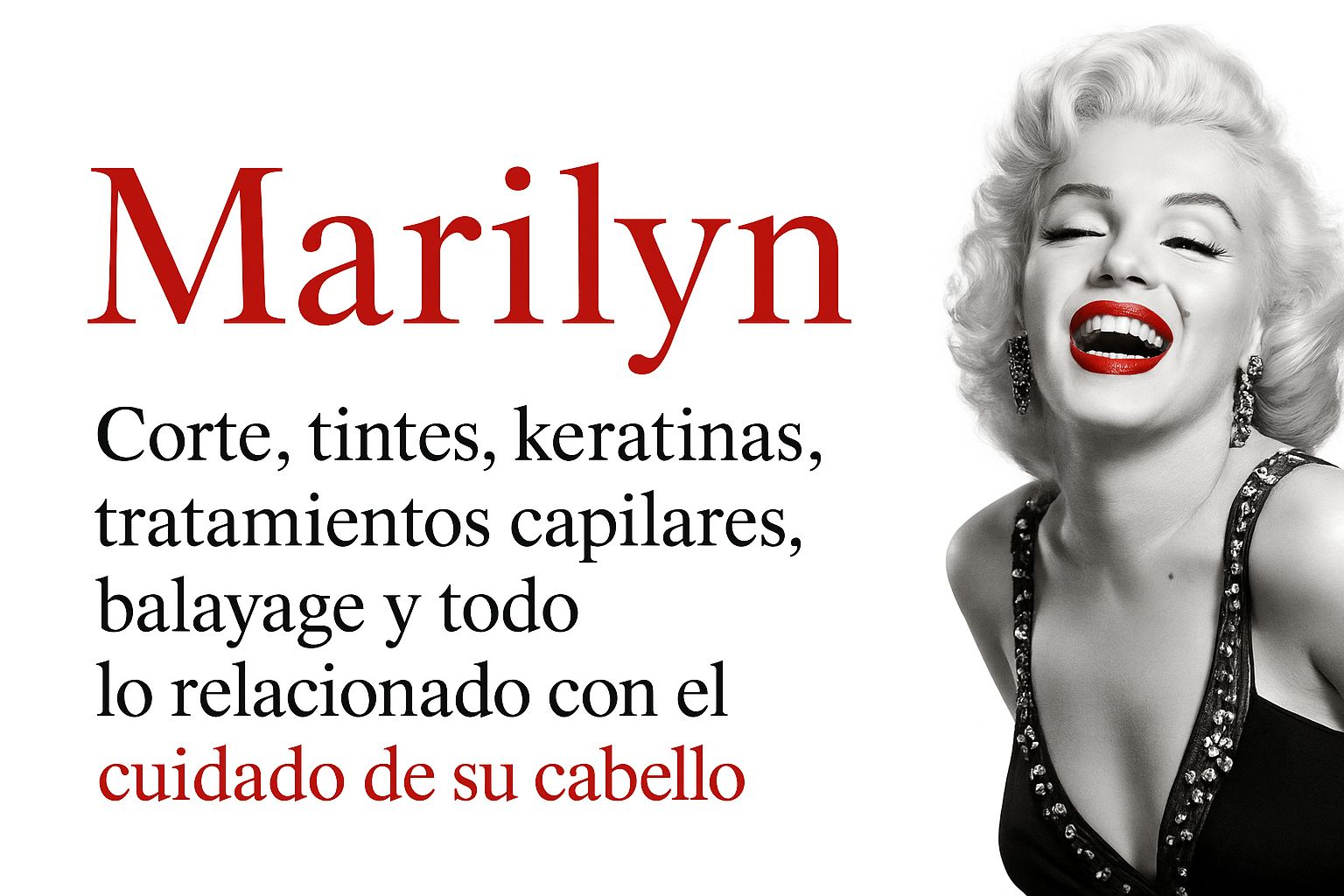 Marilyn Salón Facebook ad: Brindo múltiples prodecimientos para el cuidado del cabello.
