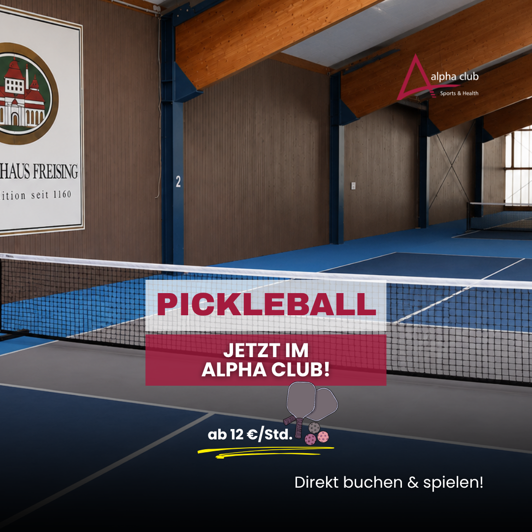 Alpha Club Sportanlagen GmbH Facebook ad: Pickleball, ab sofort spielen!