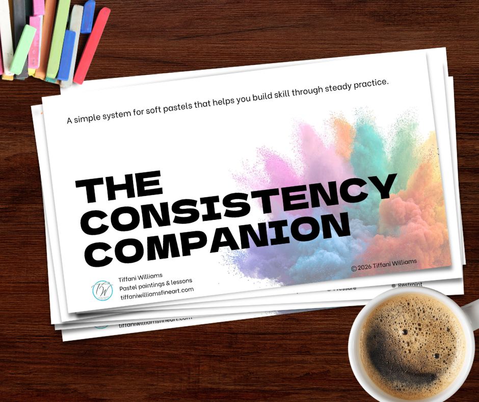 The Pastel Growth Studio with Tiffani Williams Facebook ad: Get the Consistency Companion - FREE!