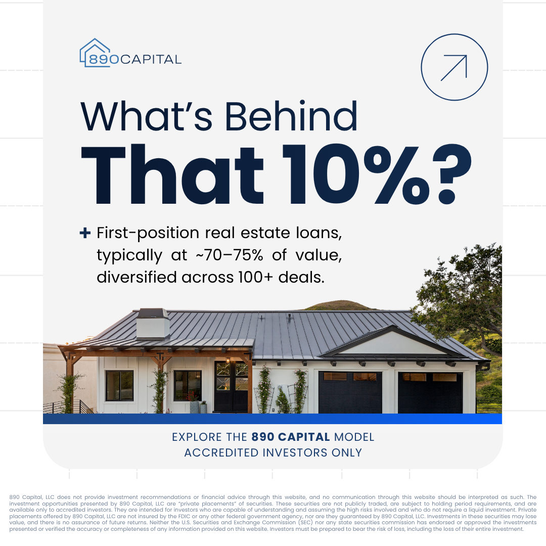 890 Capital Facebook ad: $30M Deployed. 10% Fixed Interest.