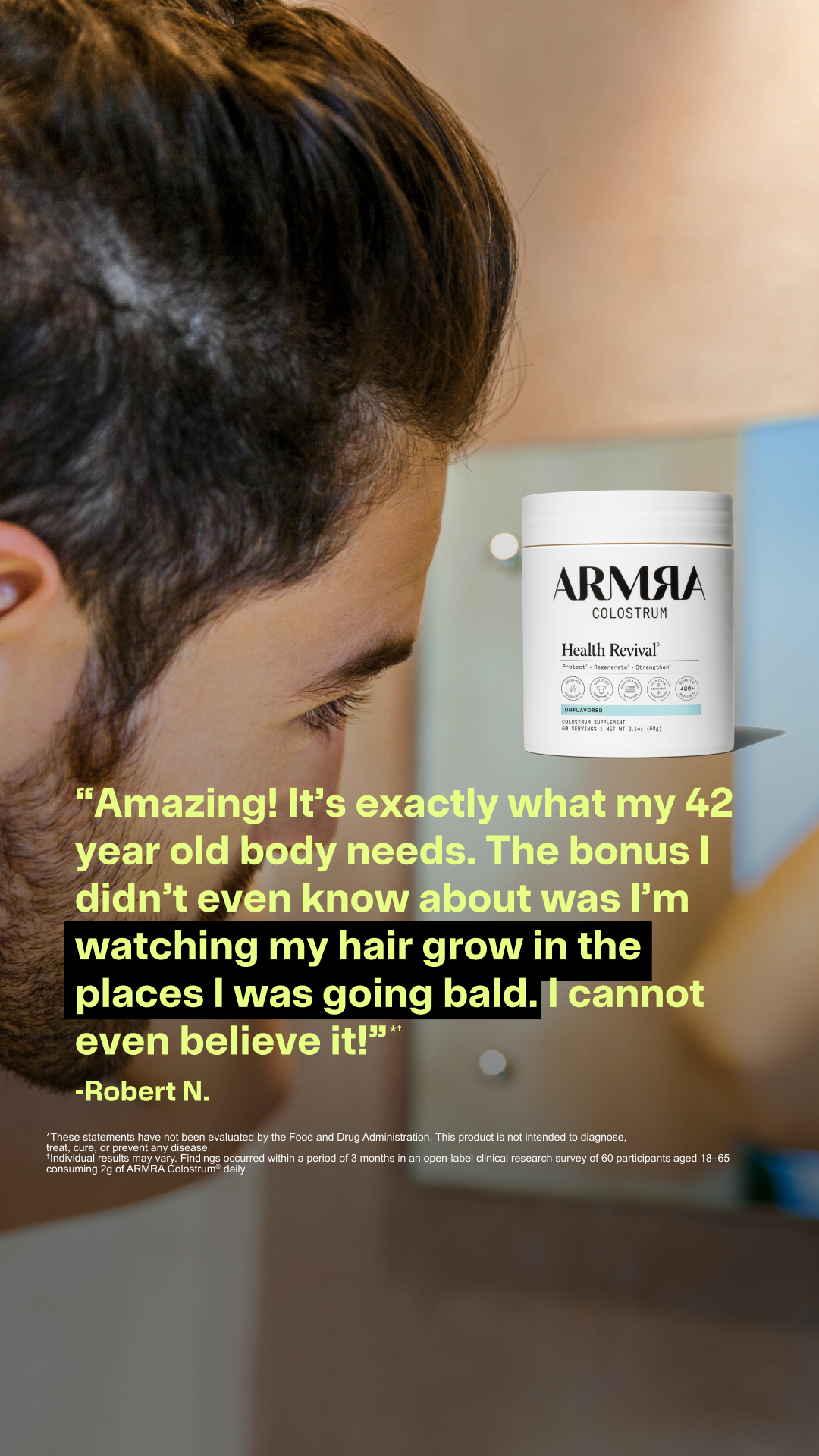 ARMRA Facebook ad