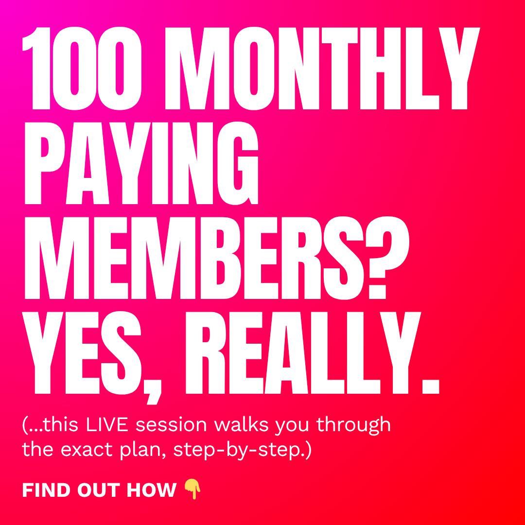 Mara Glazer Facebook ad: FREE WORKSHOP - Start Your Membership