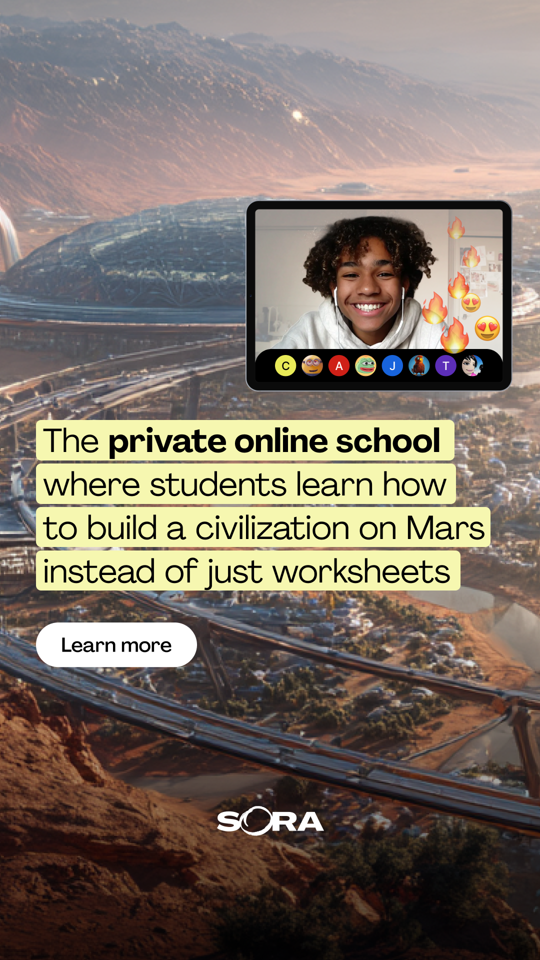 Sora Schools Facebook ad from Jan 20, 2026