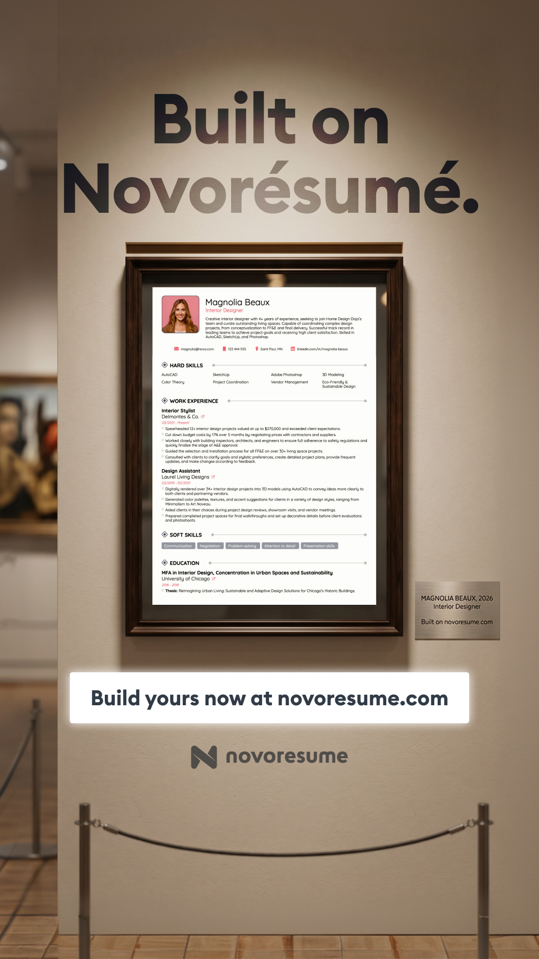 Novorésumé Facebook ad