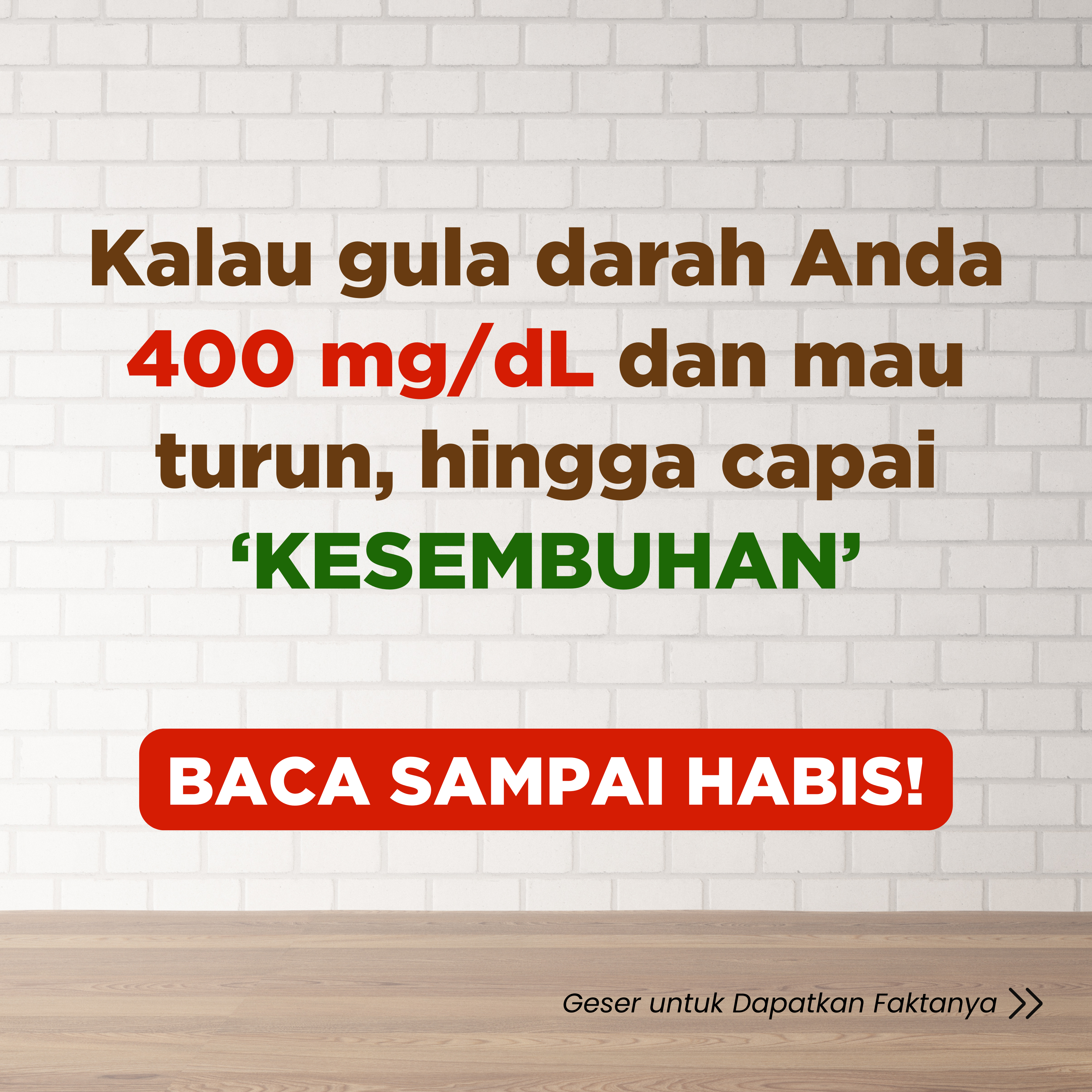 mGanik Superfood Expert Diabetes Facebook ad