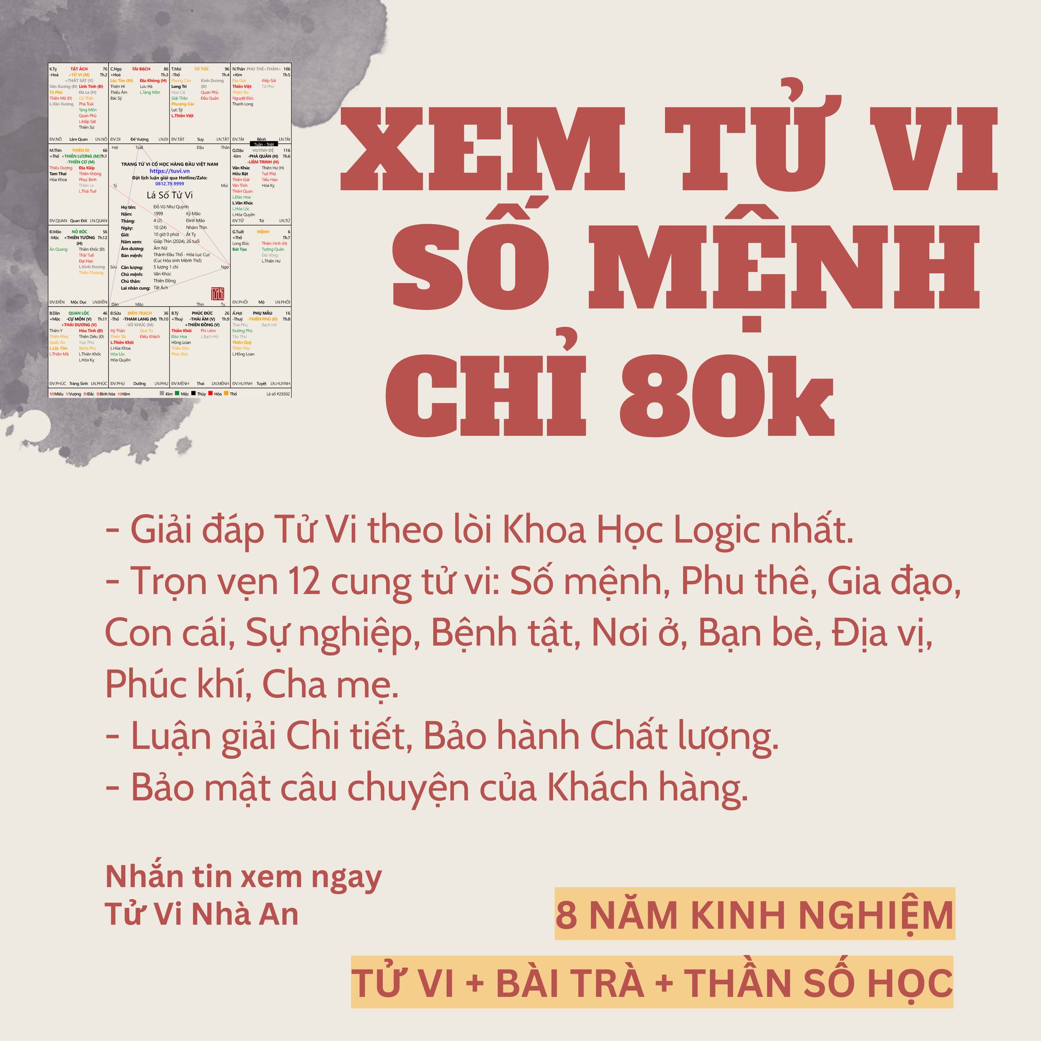 Tiệm Phong Thuỷ Nhà An Facebook ad: XEM TỬ VI SỐ MỆNH - VẬN HẠN…