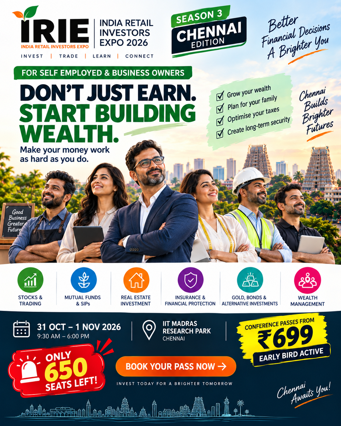 India Retail Investors Expo Facebook ad: Writing Chennai, Explore Your Investment Possibilities