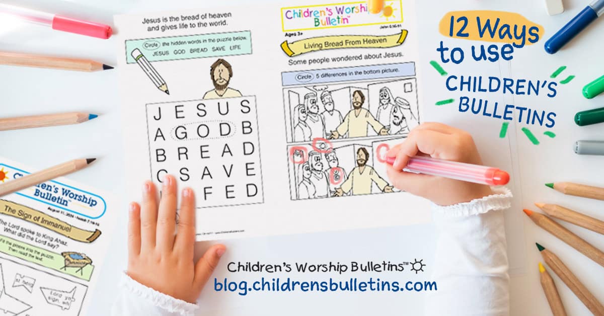 Children's Worship Bulletins Facebook ad