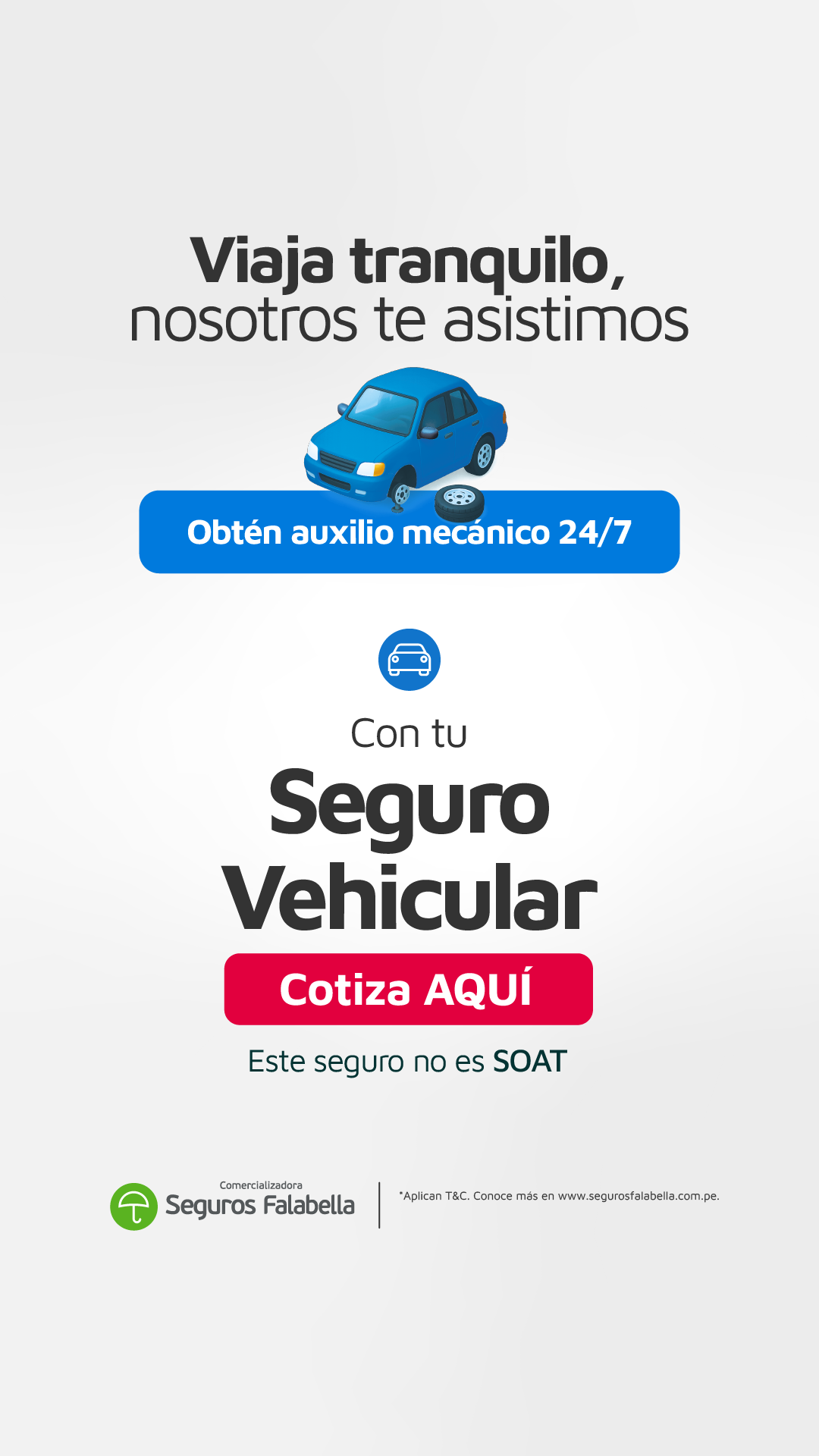 Corredores de Seguros Falabella Facebook ad from Aug 11, 2026