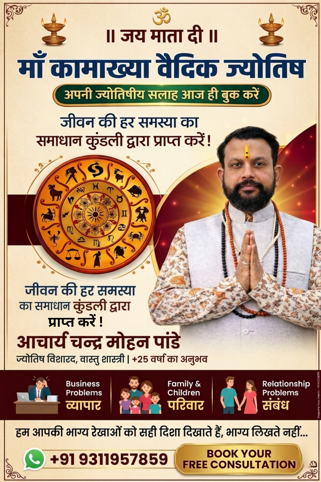 Maa Kamakhya Vedic Astrology Facebook ad: Fix Your Relationship with Astrology