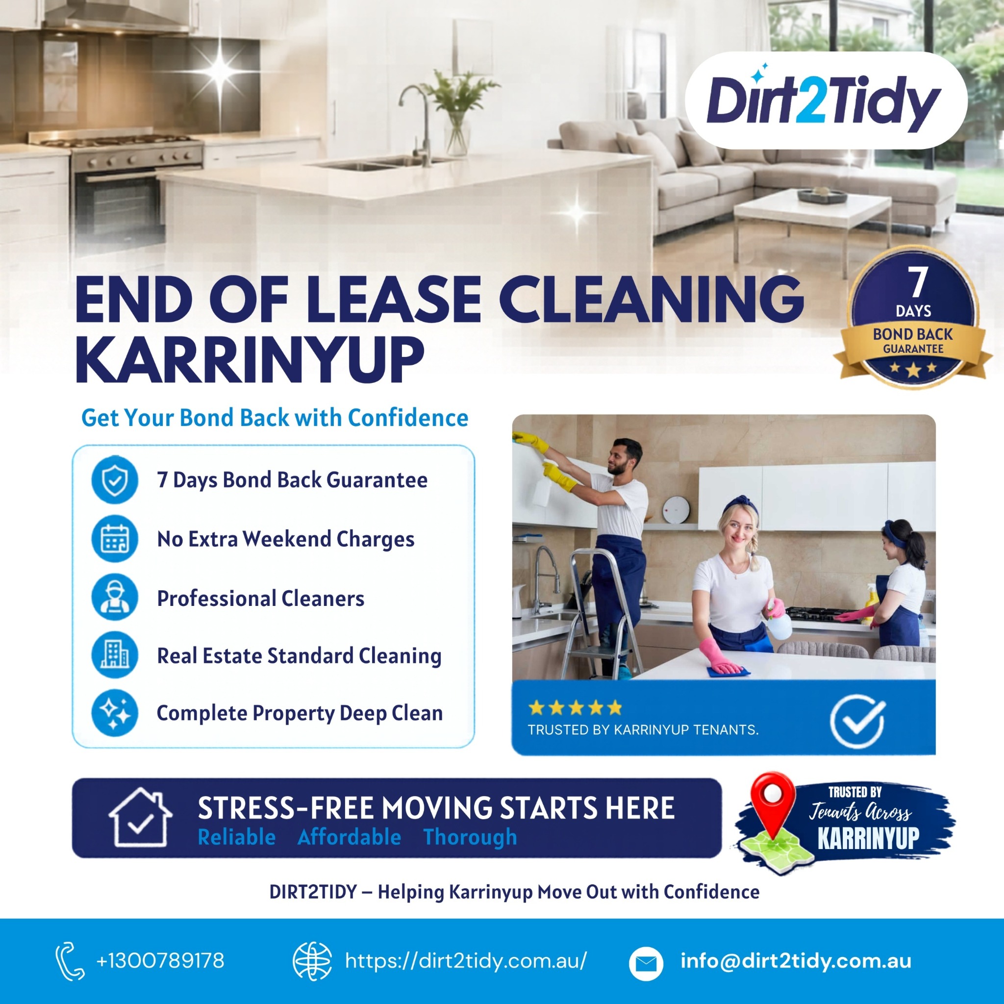 Dirt2tidy Perth Facebook ad