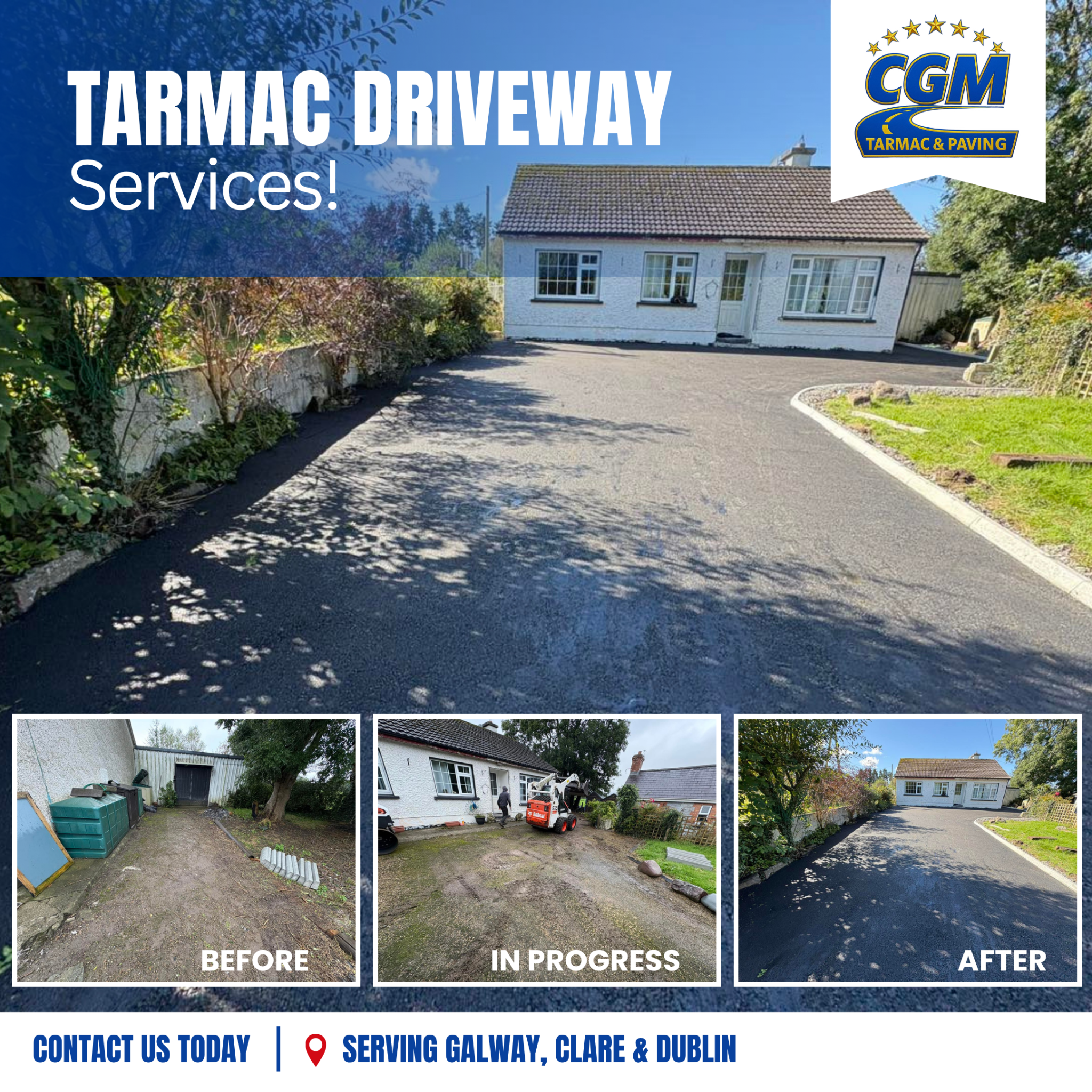 CGM Tarmac & Paving Facebook ad: What a Transformation!