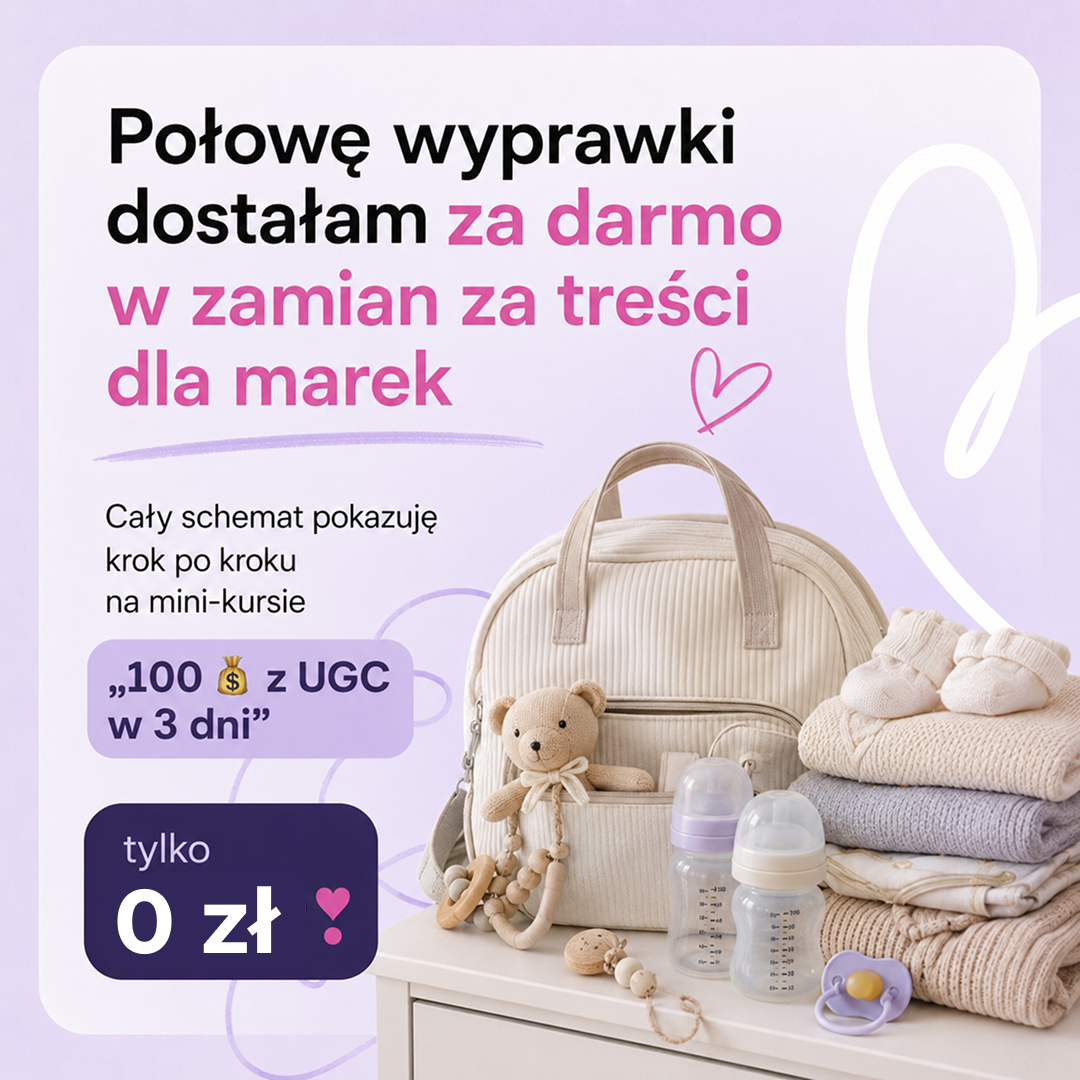 Weronika Uszko Facebook ad: 3-dniowy mini-kurs online o UGC
