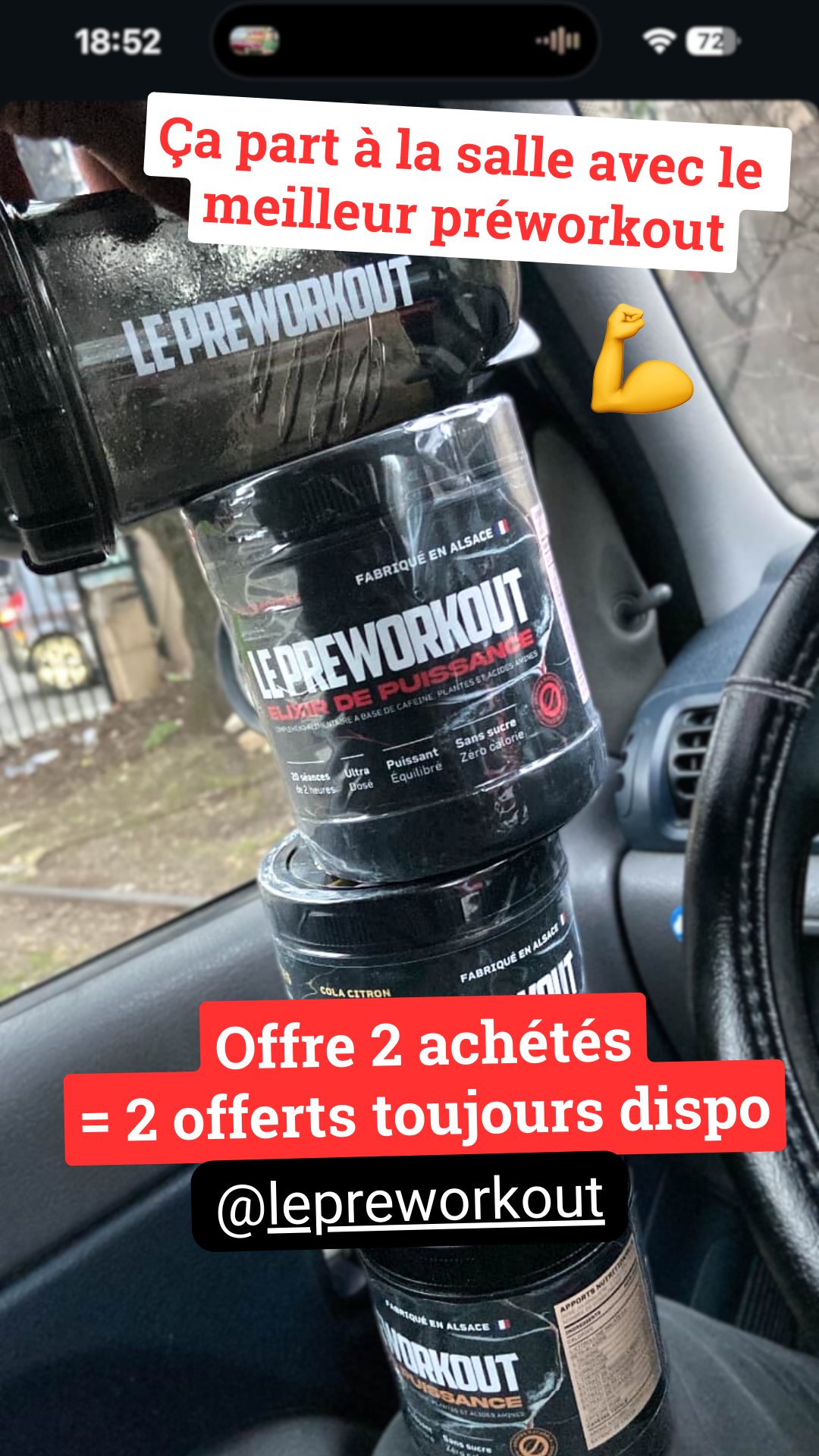LE Preworkout : Elixir de Puissance Facebook ad