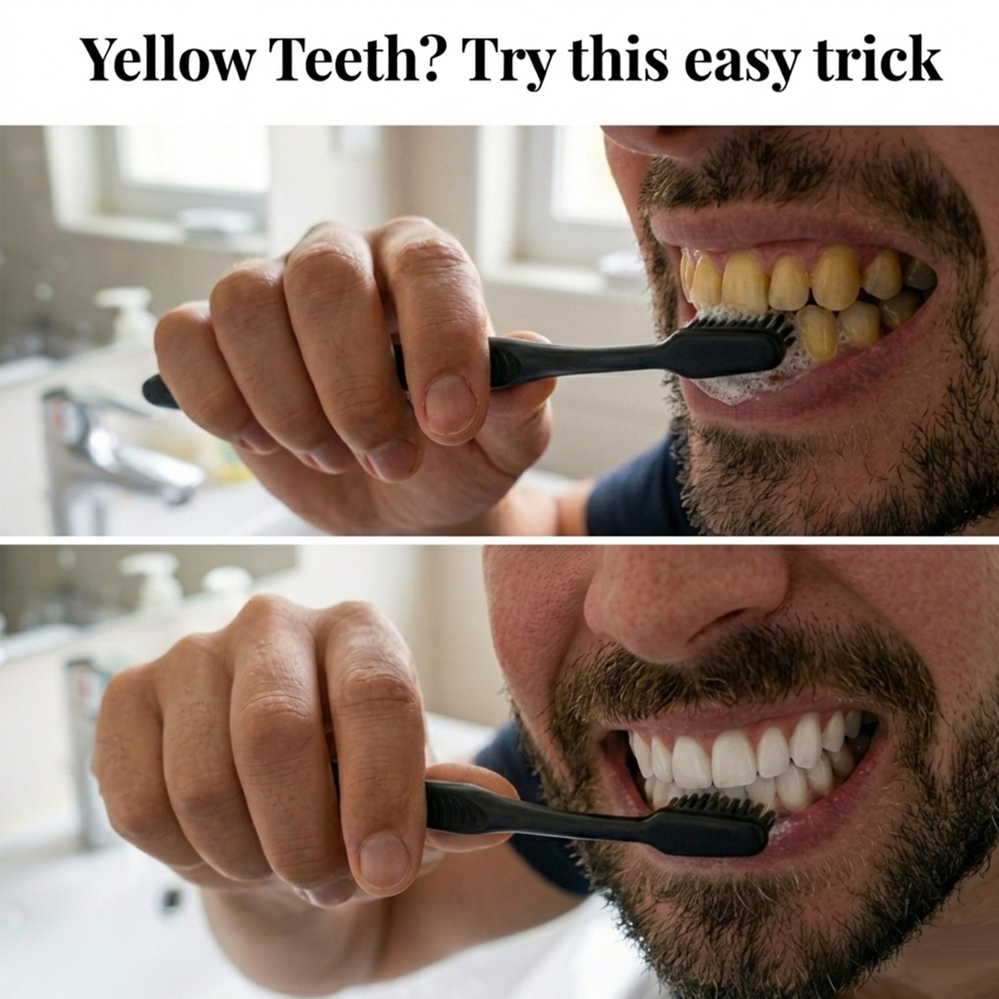 Modern Wellness Journal Facebook ad: Delete Yellow Teeth in 7 Days