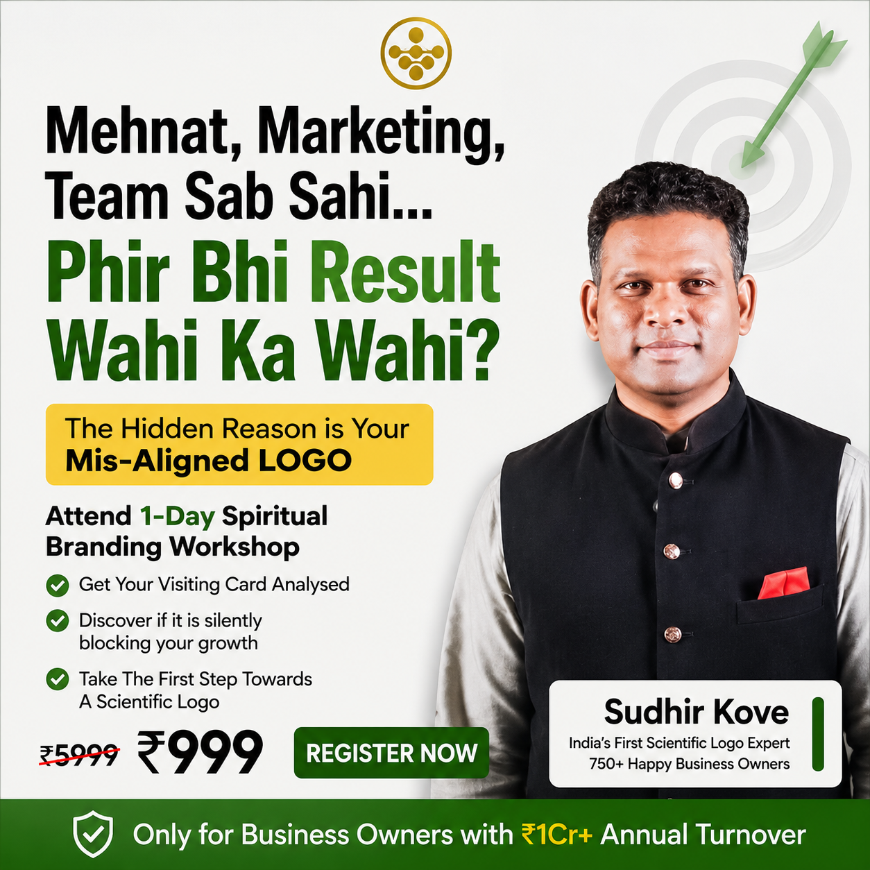 Scientific Logo Designing by Sudhir Kove Facebook ad