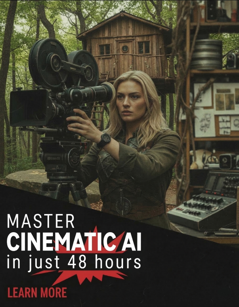 Steptwo.ai Facebook ad: Learn AI Filmmaking In Just 48 Hours