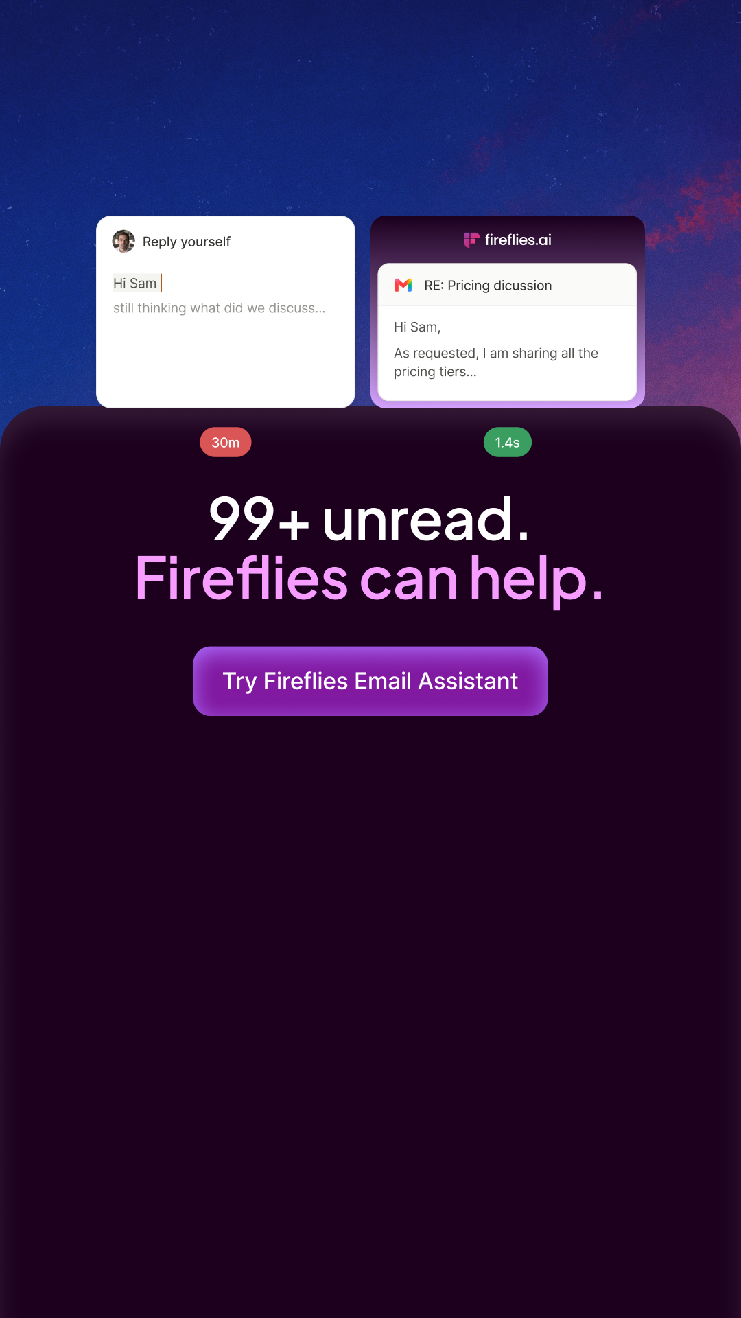 Fireflies.ai Facebook ad