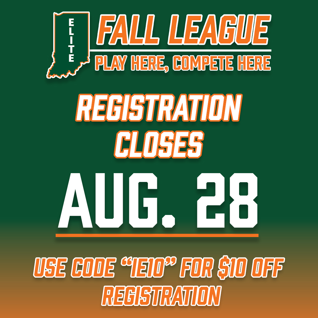 Indiana Elite Leagues Facebook ad: Use Code IE10 To Get $10 Off Registration