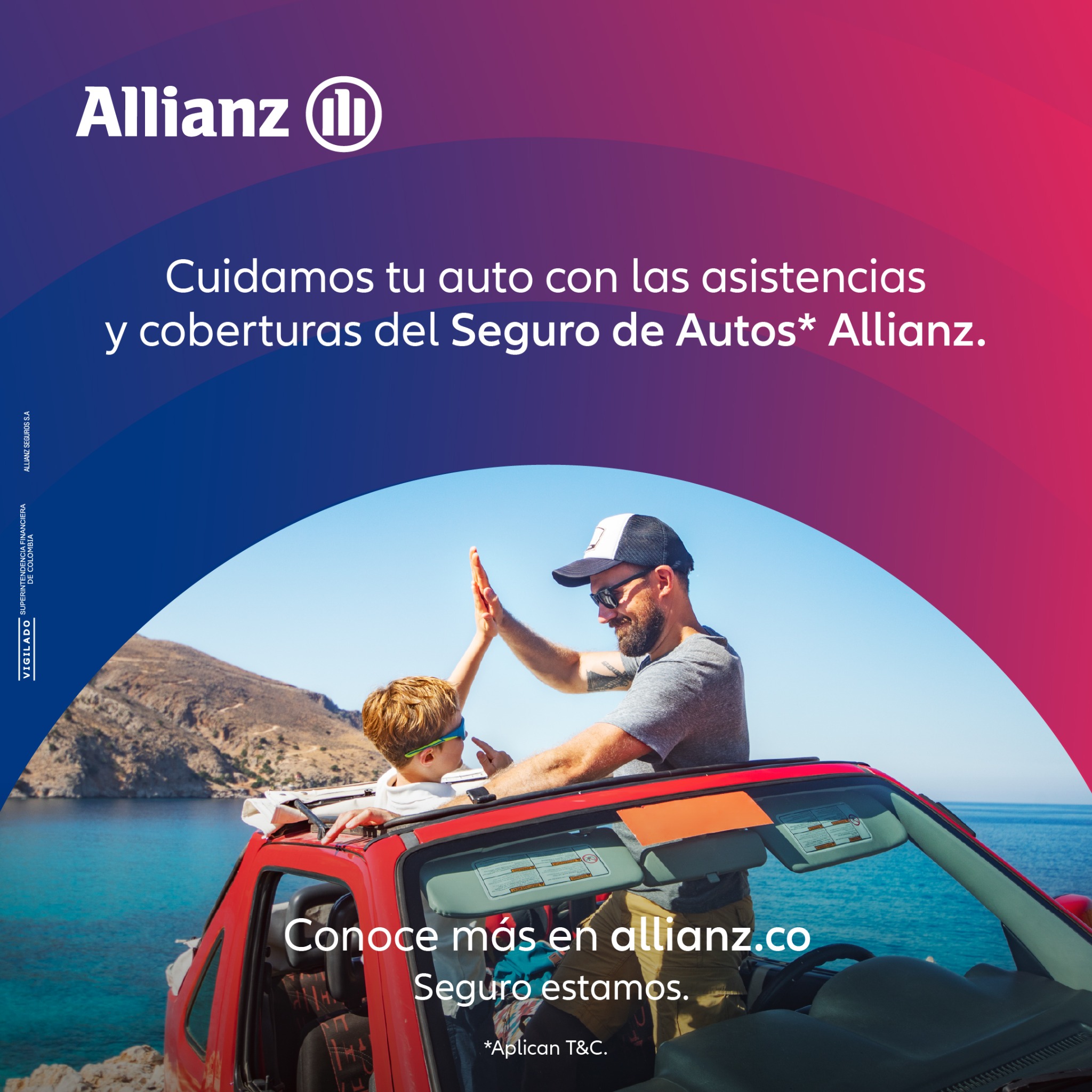 Allianz Facebook ad: Cuidamos tu auto.