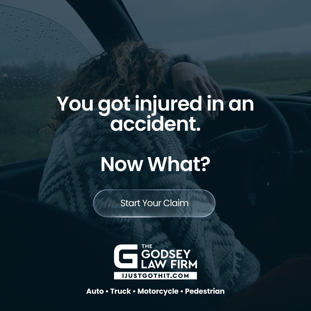 The Godsey Law Firm Facebook ad: An accident can change everything in seconds.