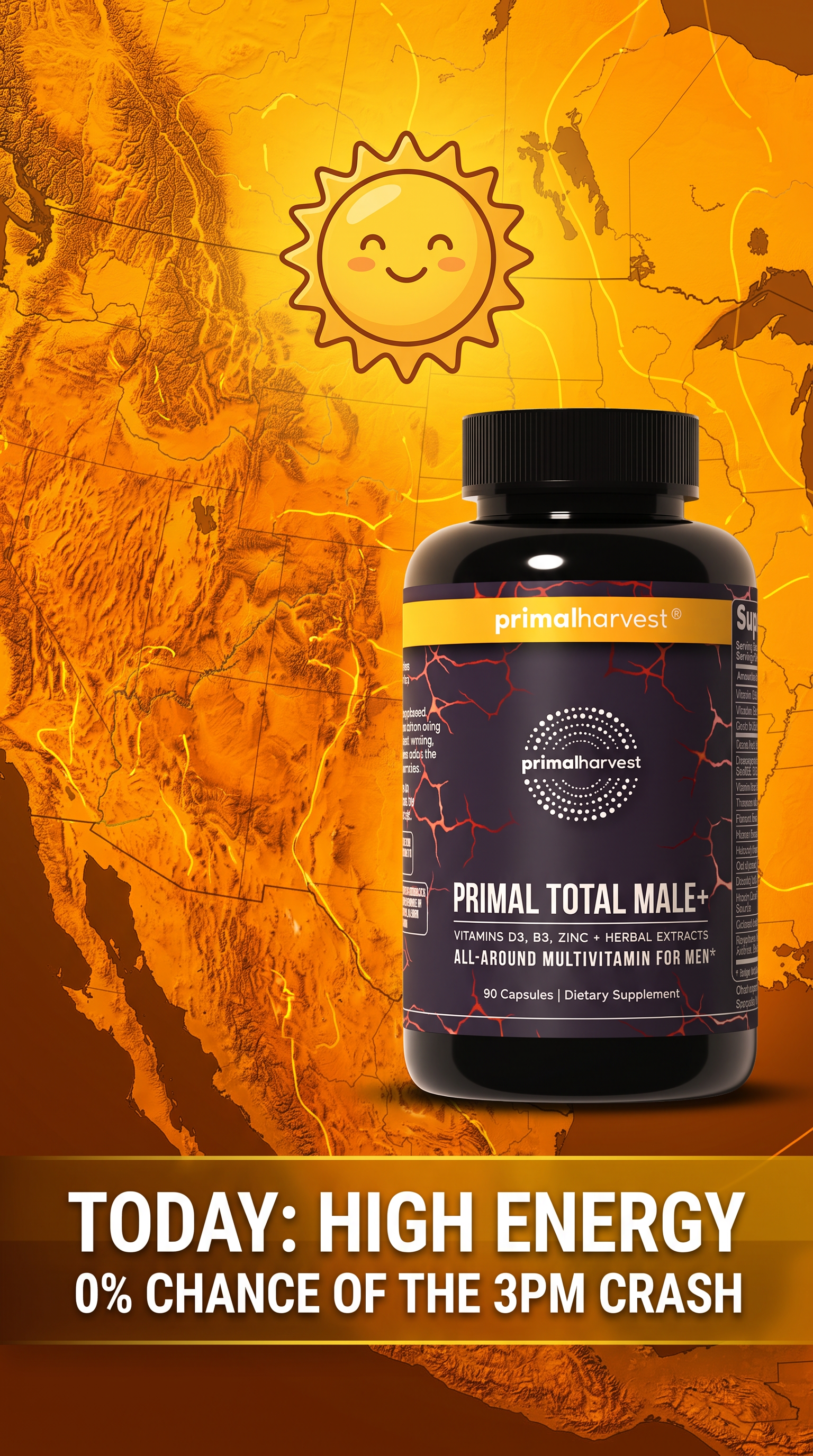 Primal Harvest Facebook ad: Support Healthy Hormone Levels