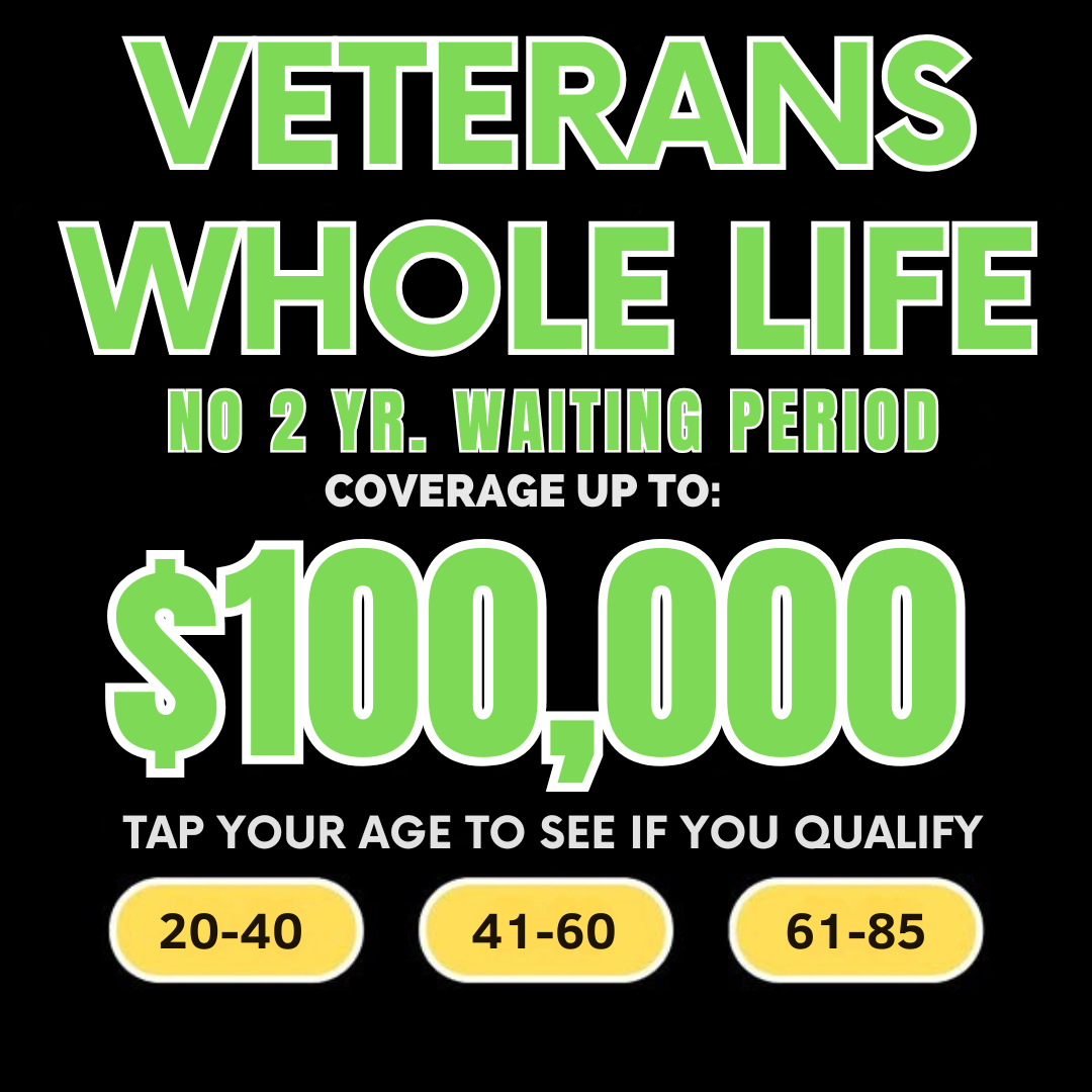 Affordable Veteran Life Insurance Facebook ad