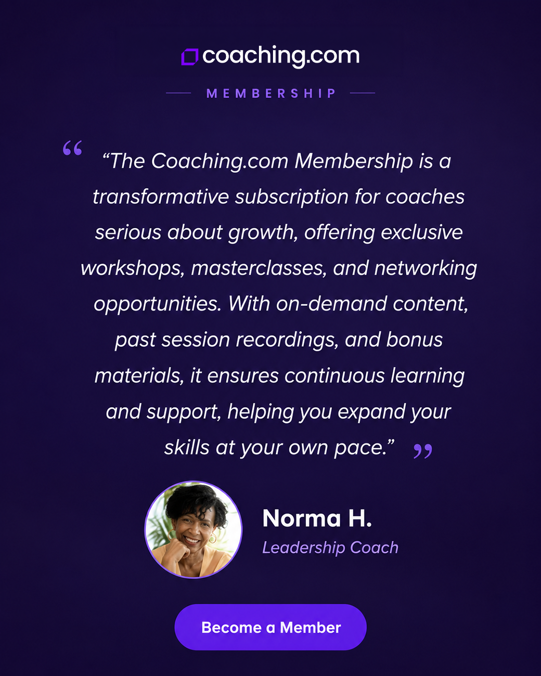 Coaching.com Facebook ad
