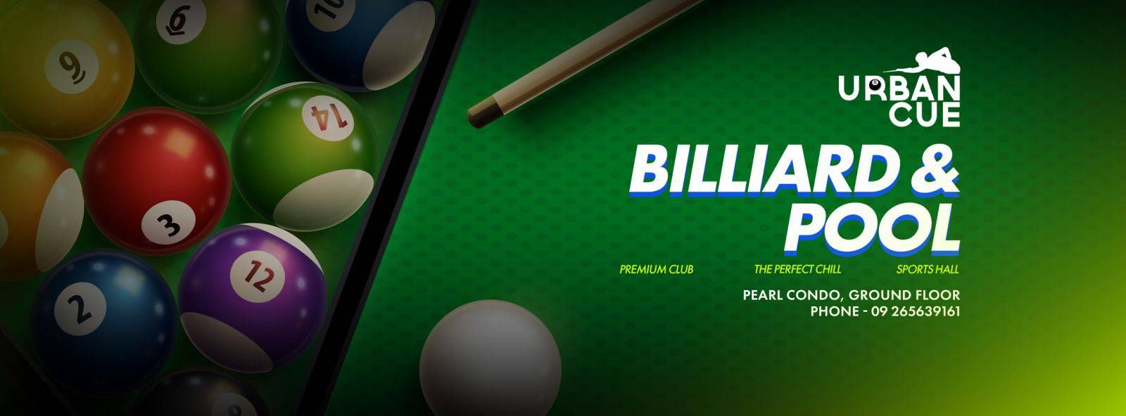 Urban Cue - Pearl Facebook ad: Looking for a premium place to relax, play…
