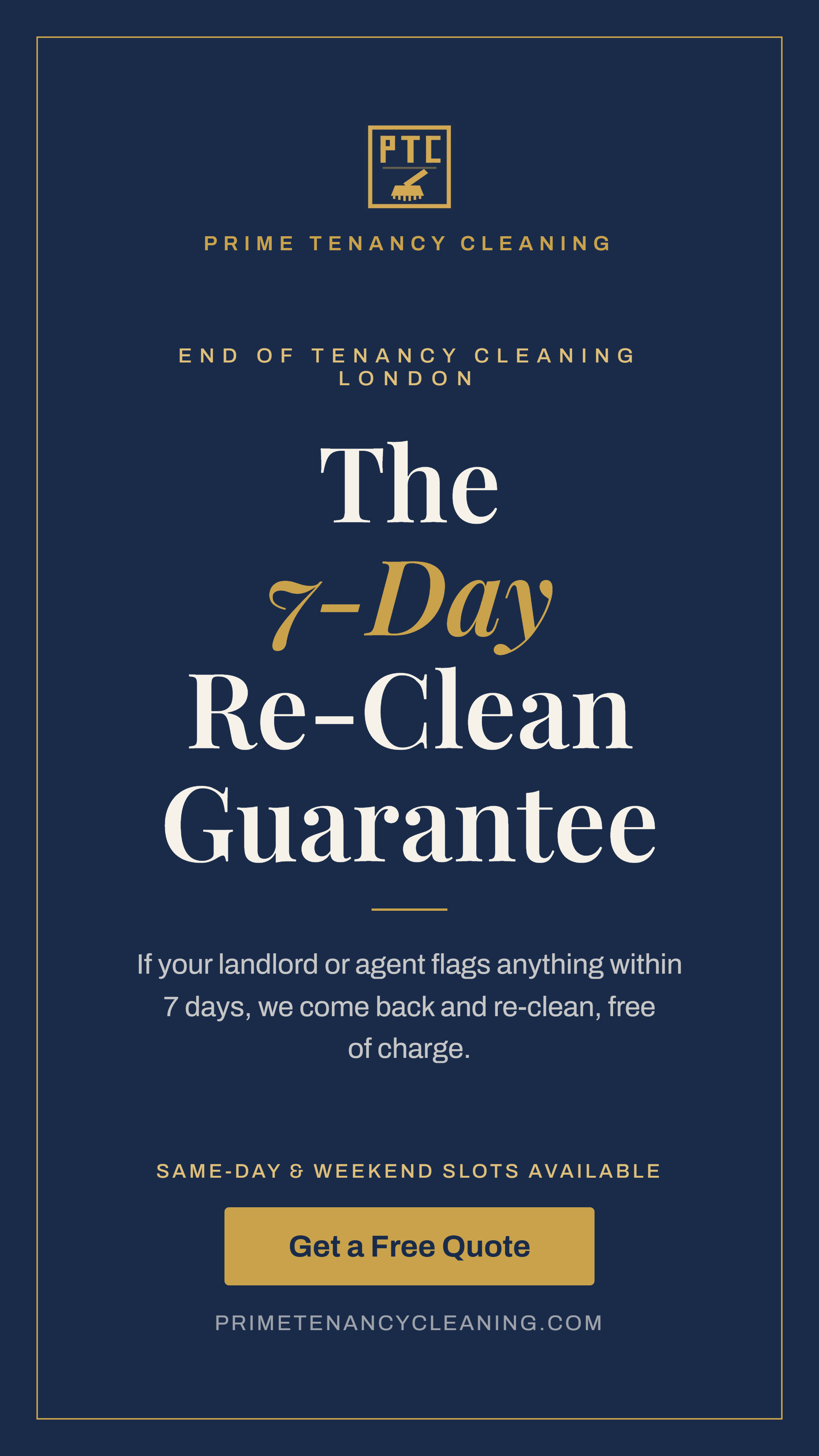 Prime Tenancy Cleaning Facebook ad