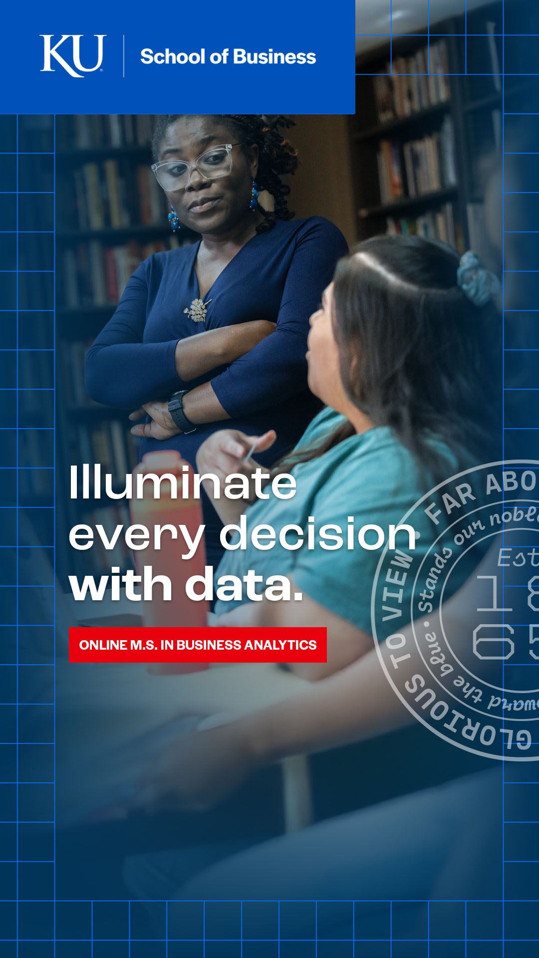 KU Online School of Business Facebook ad
