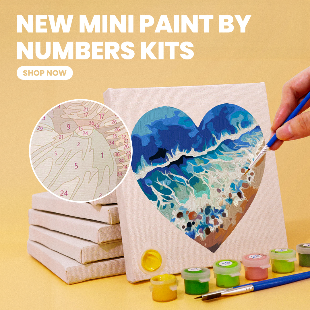 Crafty by Numbers PBN Facebook ad: Buy 2, Get 1 Free, Mini Kits Just Dropped!
