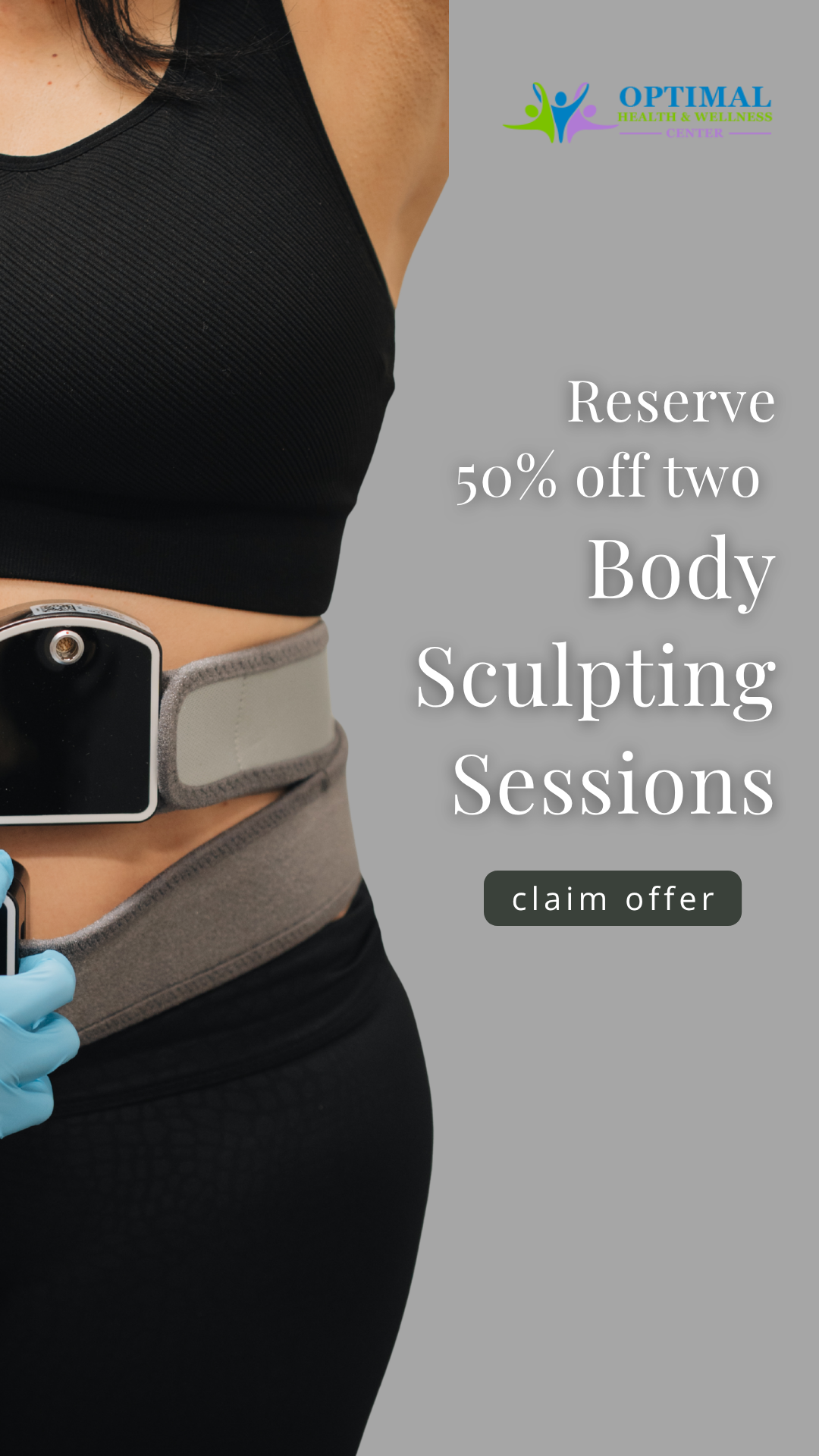 Optimal Health & Wellness Center Facebook ad from May 21, 2026