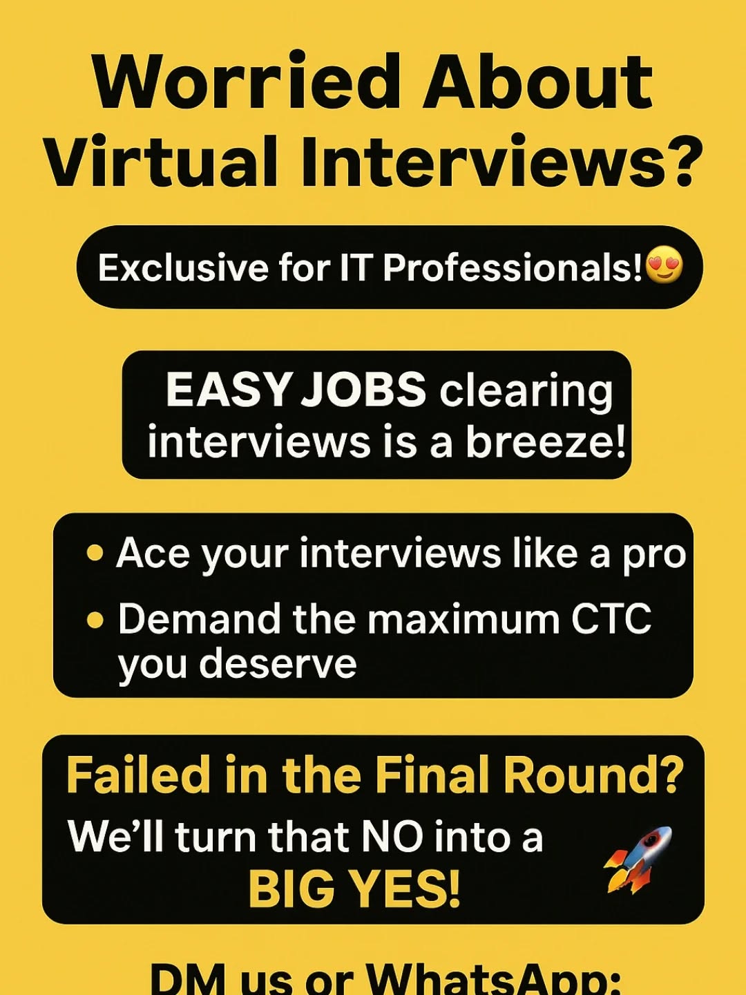 Easy Jobs Facebook ad: Virtual Interviews Coming Up?