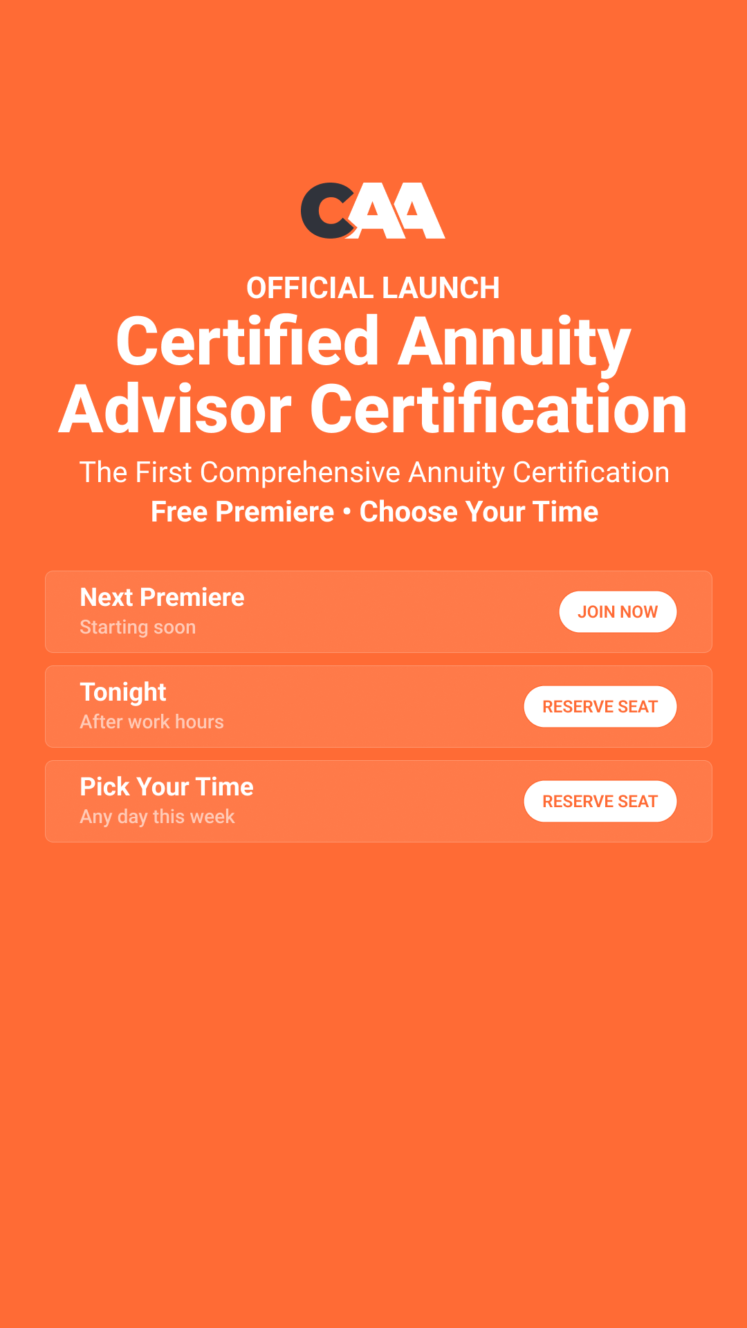 Certified Annuity Advisor Facebook ad from May 5, 2026