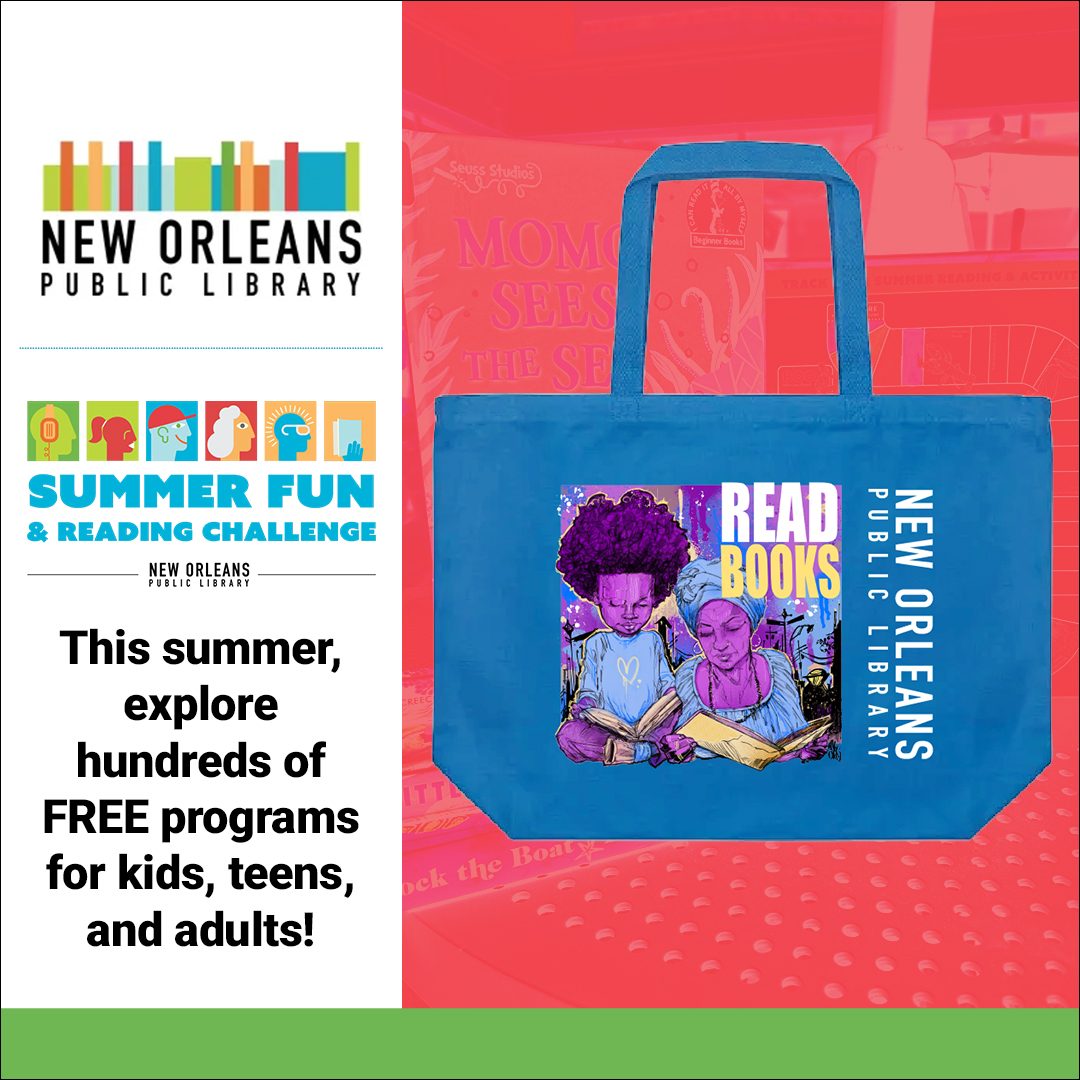 New Orleans Public Library Facebook ad