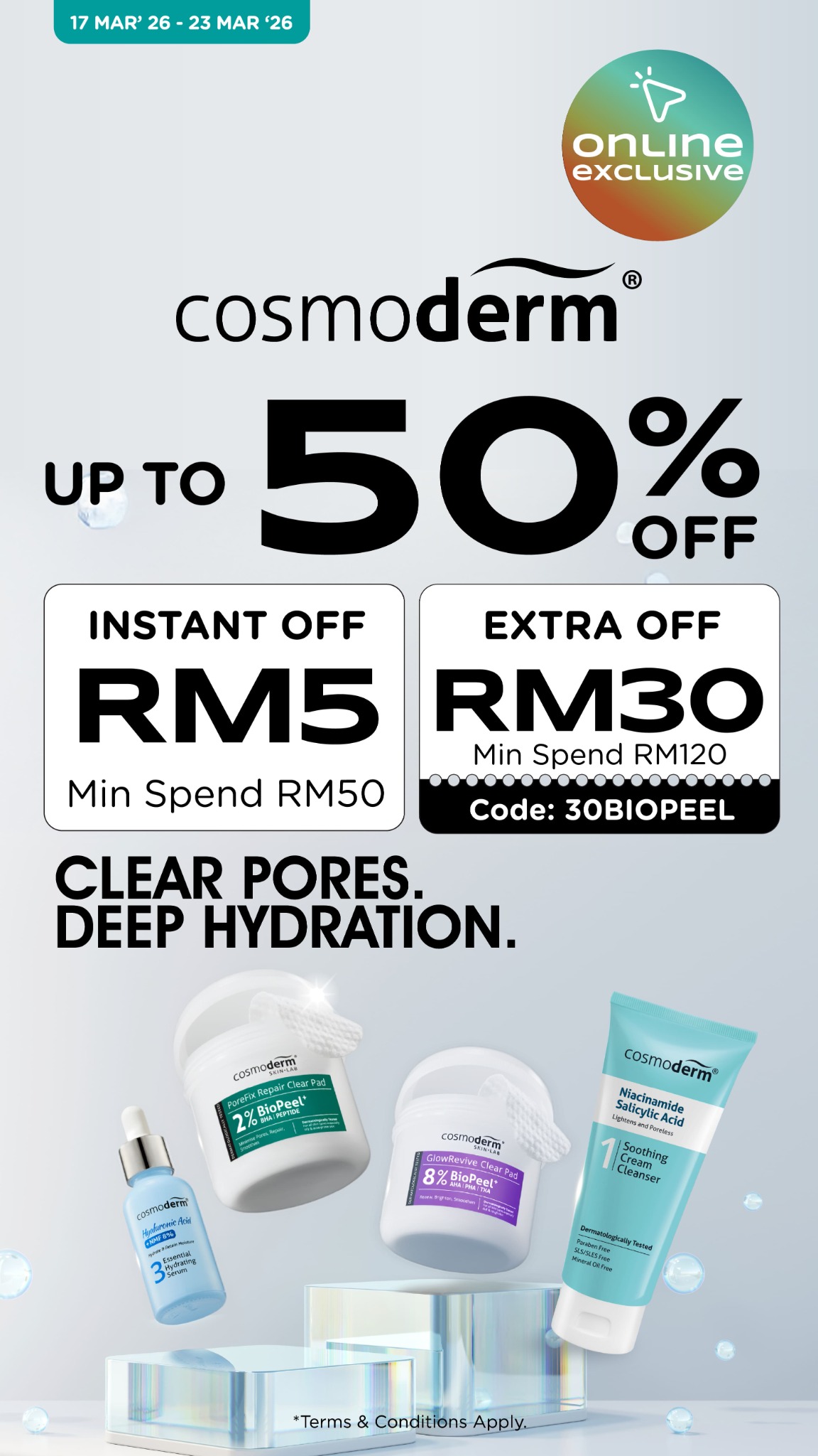 Cosmoderm Facebook ad: COSMODERM | Watsons Malaysia