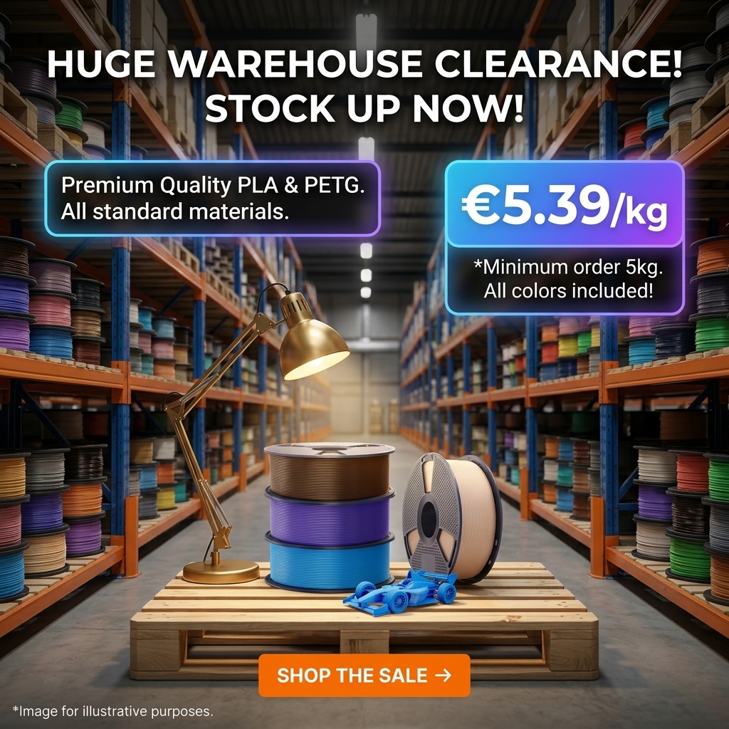SUNLU EU Facebook ad: Premium PLA Spools: Only €5.78/KG