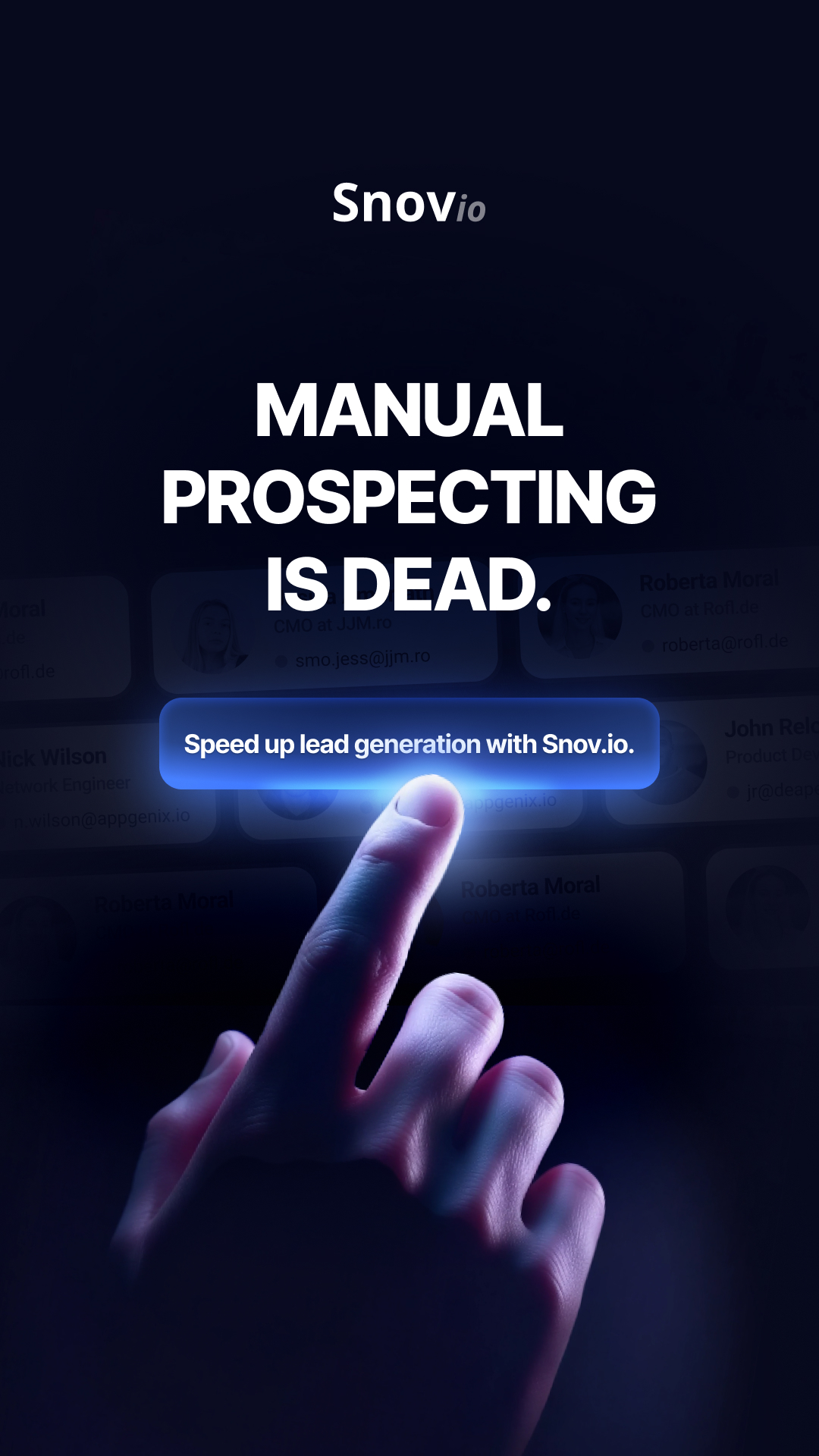 Snov.io Facebook ad from Jan 7, 2026