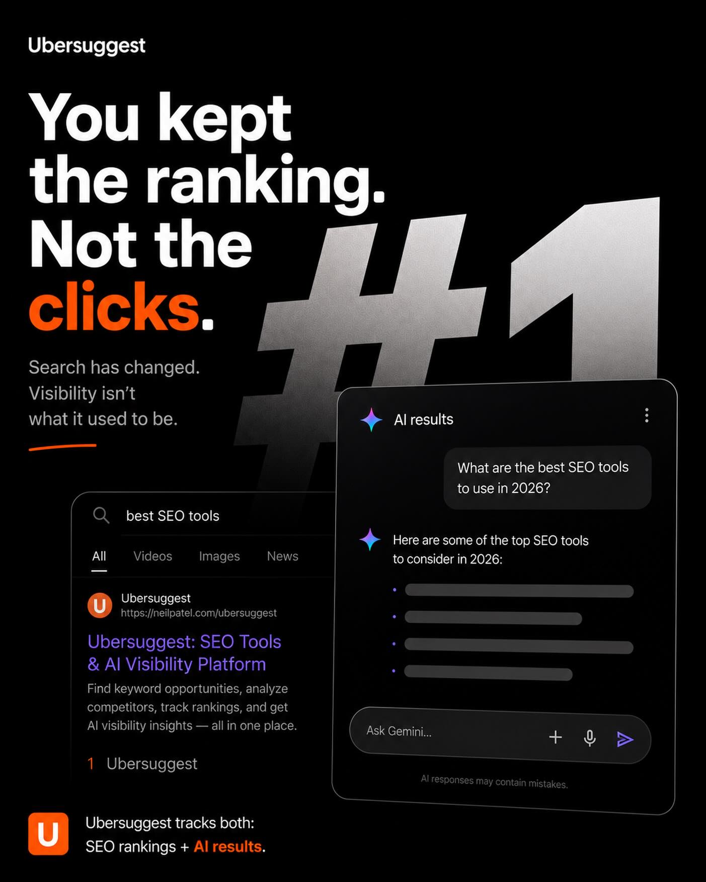 Ubersuggest Facebook ad