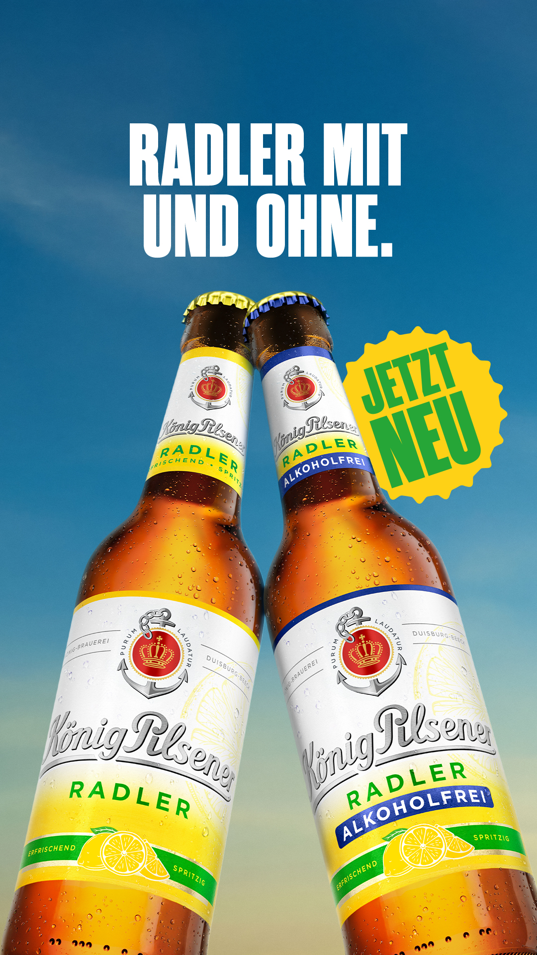 König Pilsener Facebook ad: König Pilsener Radler Alkoholfrei