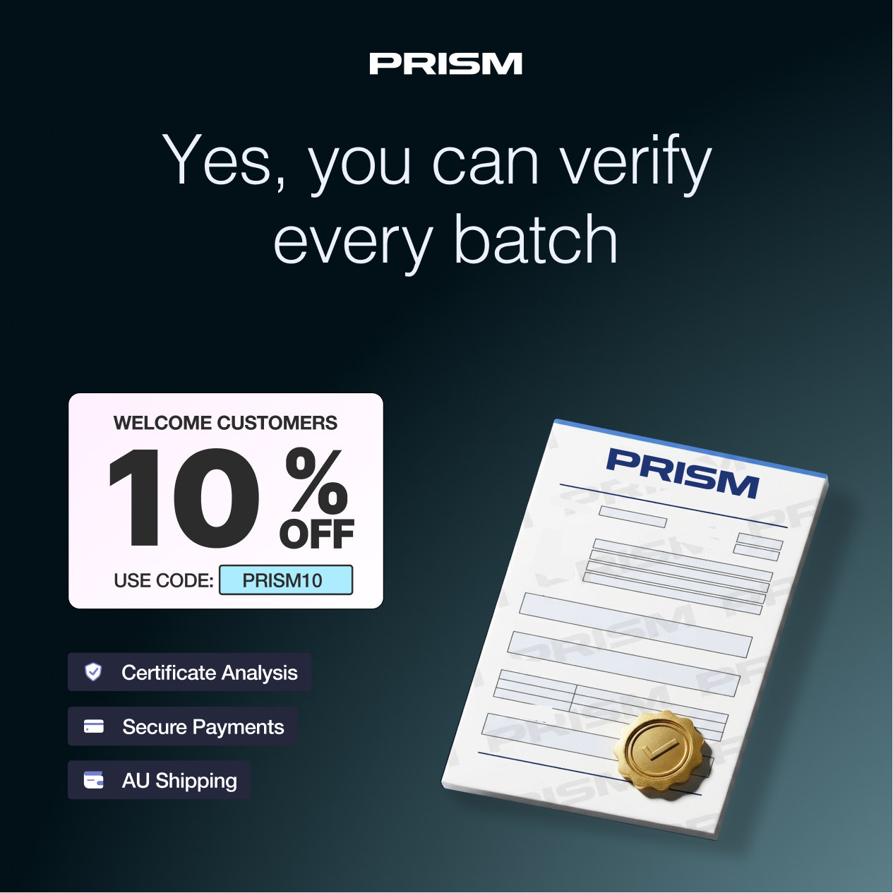 Prism United Facebook ad: Explore Research Materials