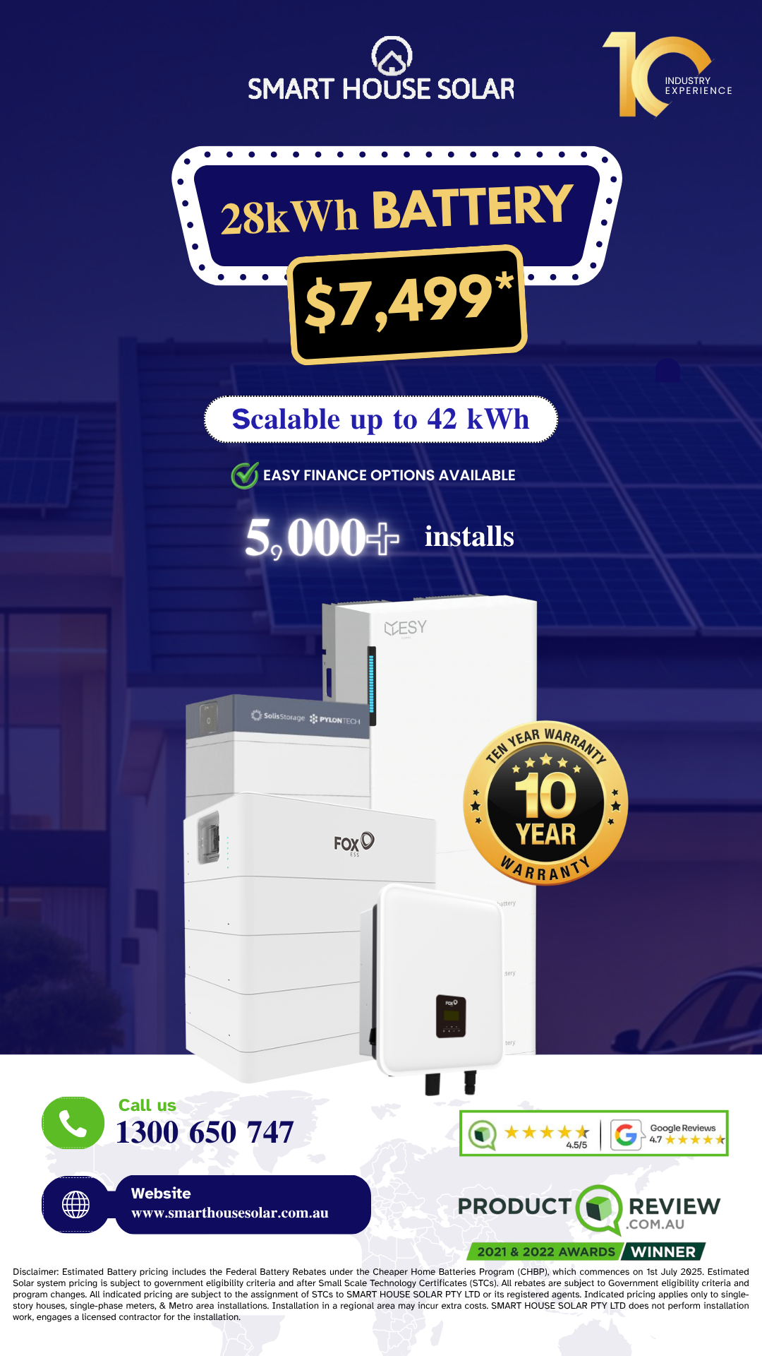 Smart House Solar Facebook ad from May 25, 2026